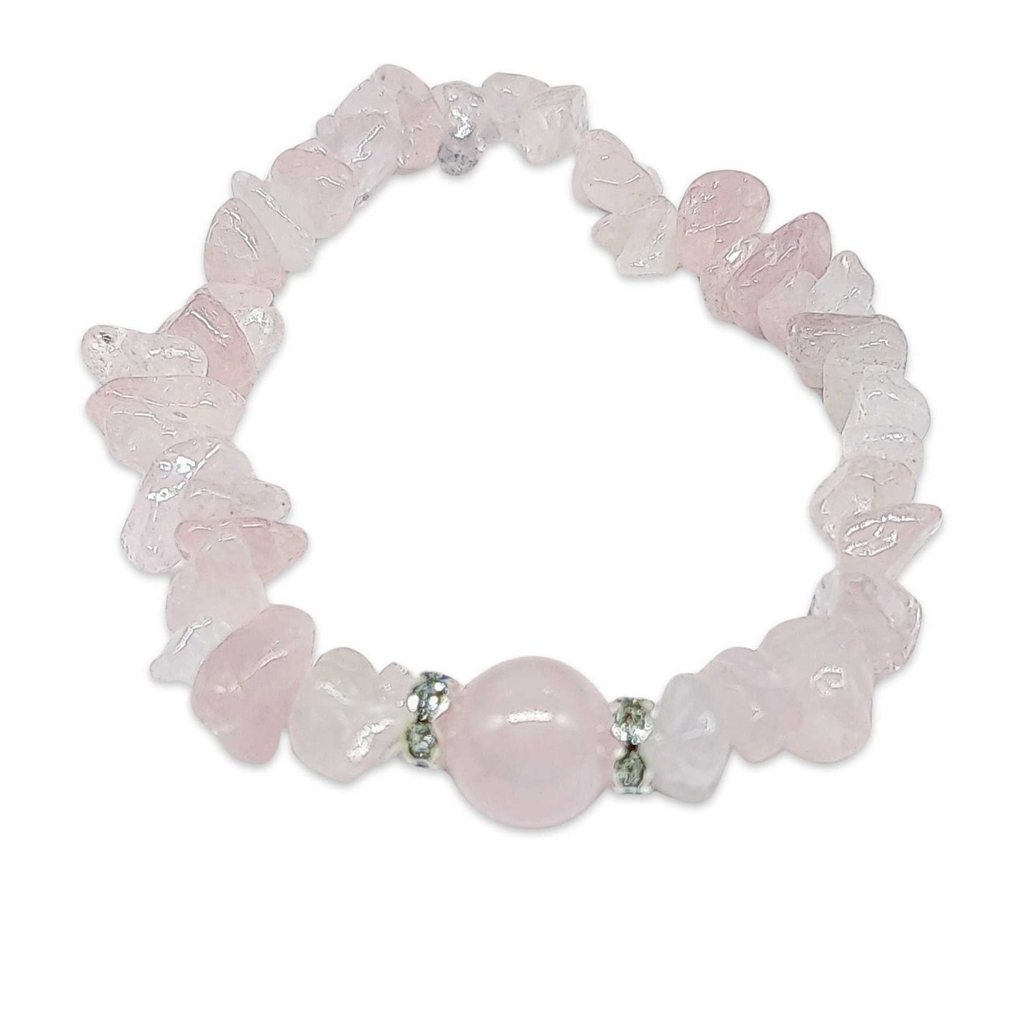 Bracelet - Rose Quartz - Chips & Bead