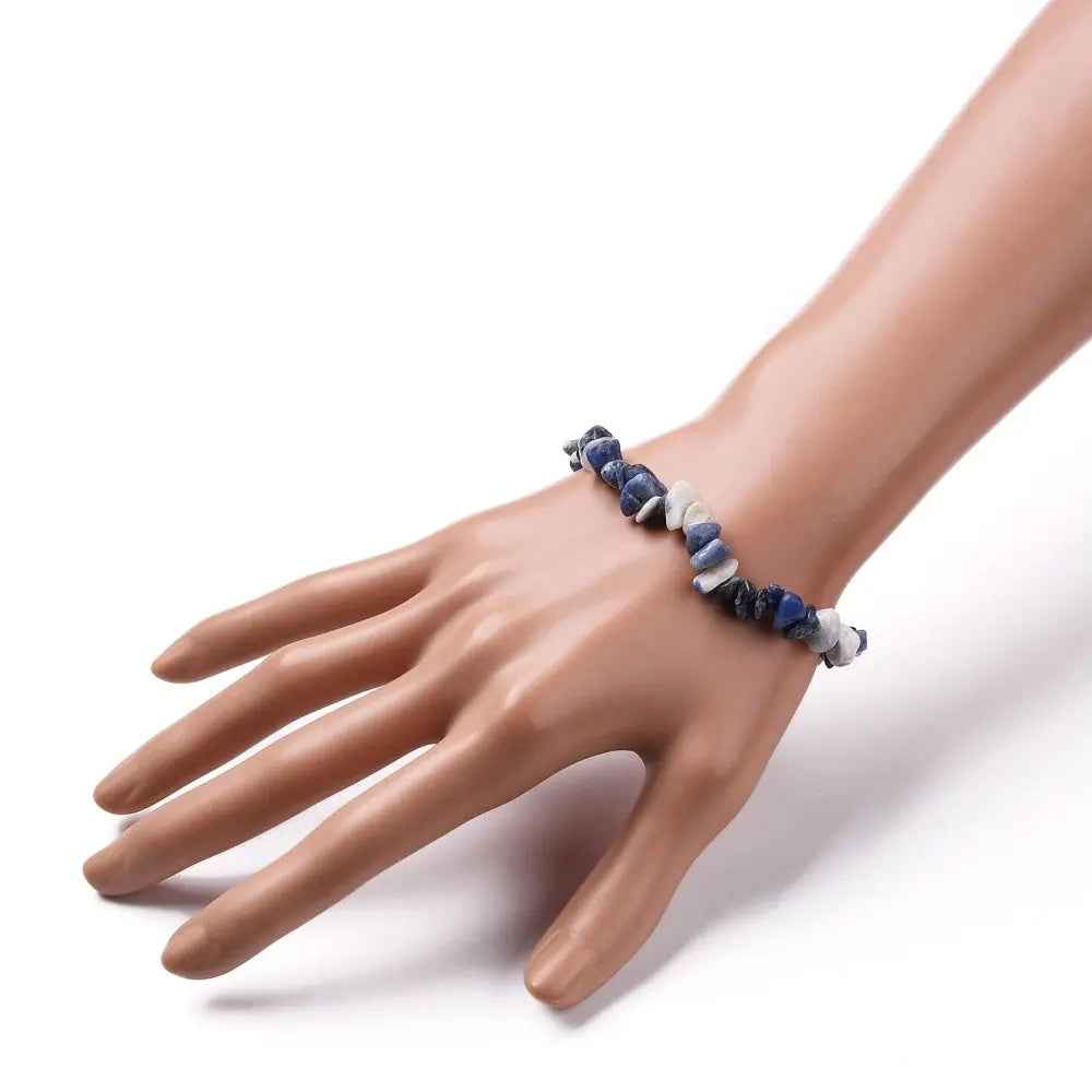 Bracelet -Sodalite -Chips - Cayve's Mystic Nature Wholesale