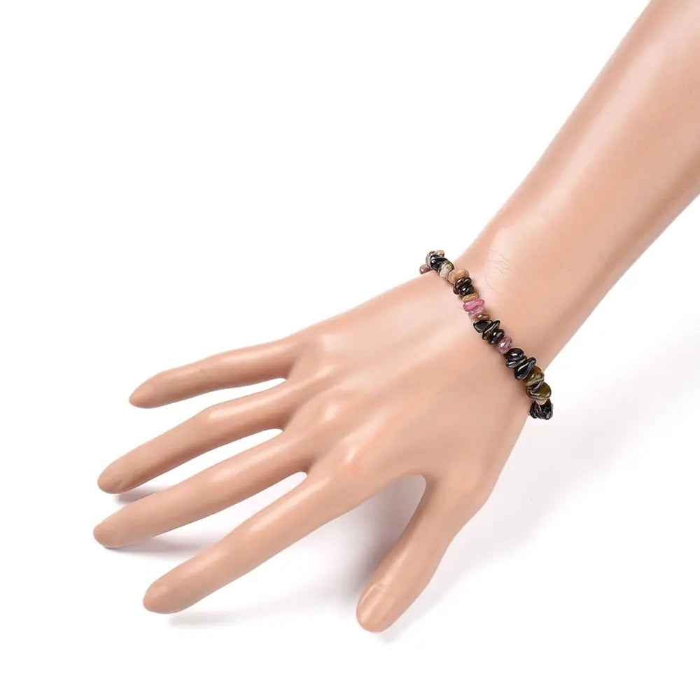 Bracelet -Mixed Tourmaline -Chips - Cayve's Mystic Nature Wholesale