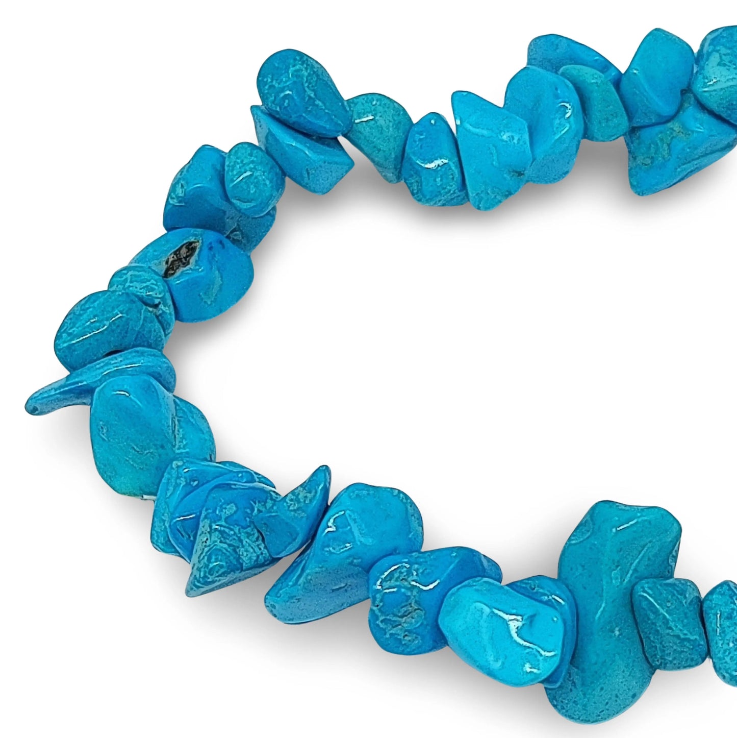 Bracelet -Blue Howlite -Chips