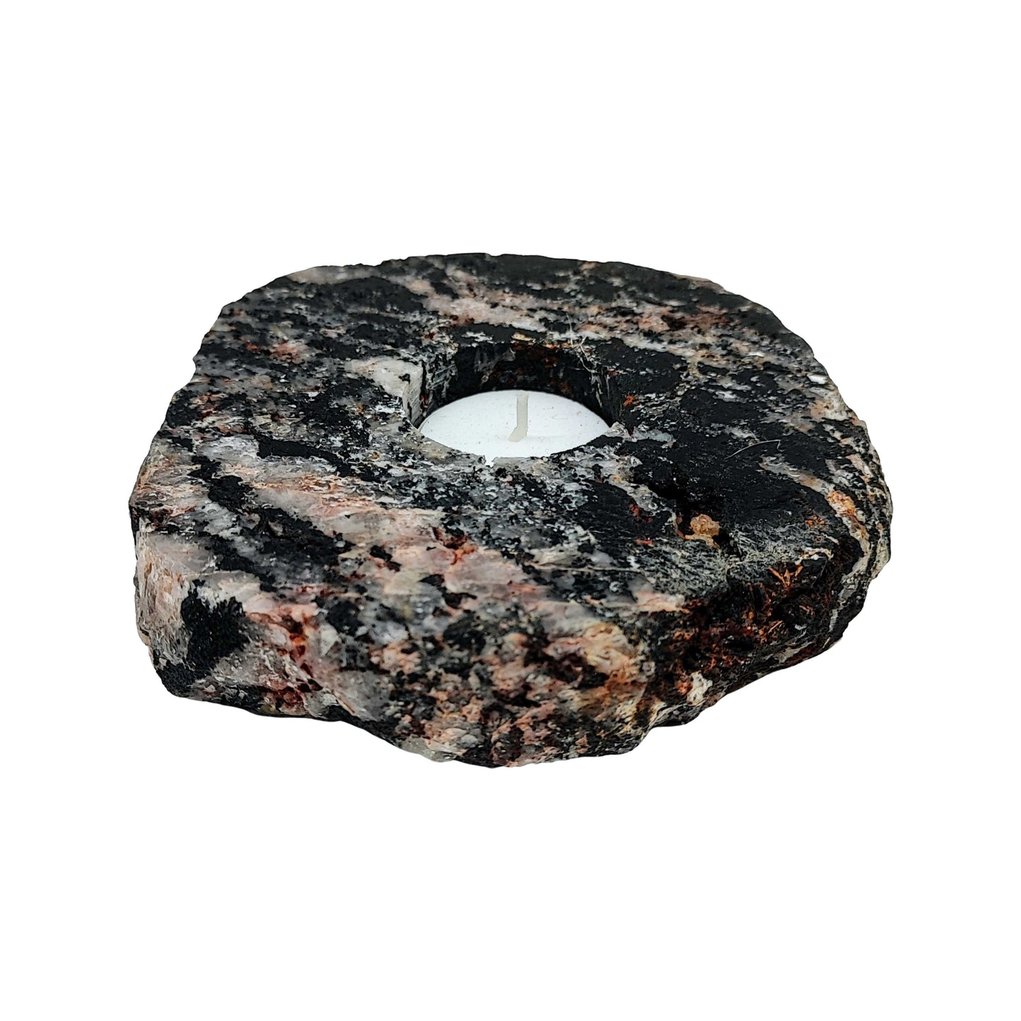 Candle Holder -Tourmilated Quartz -Stone -Aromes Evasions