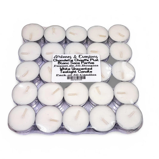 Candle -Tealights -White -Pack of 50