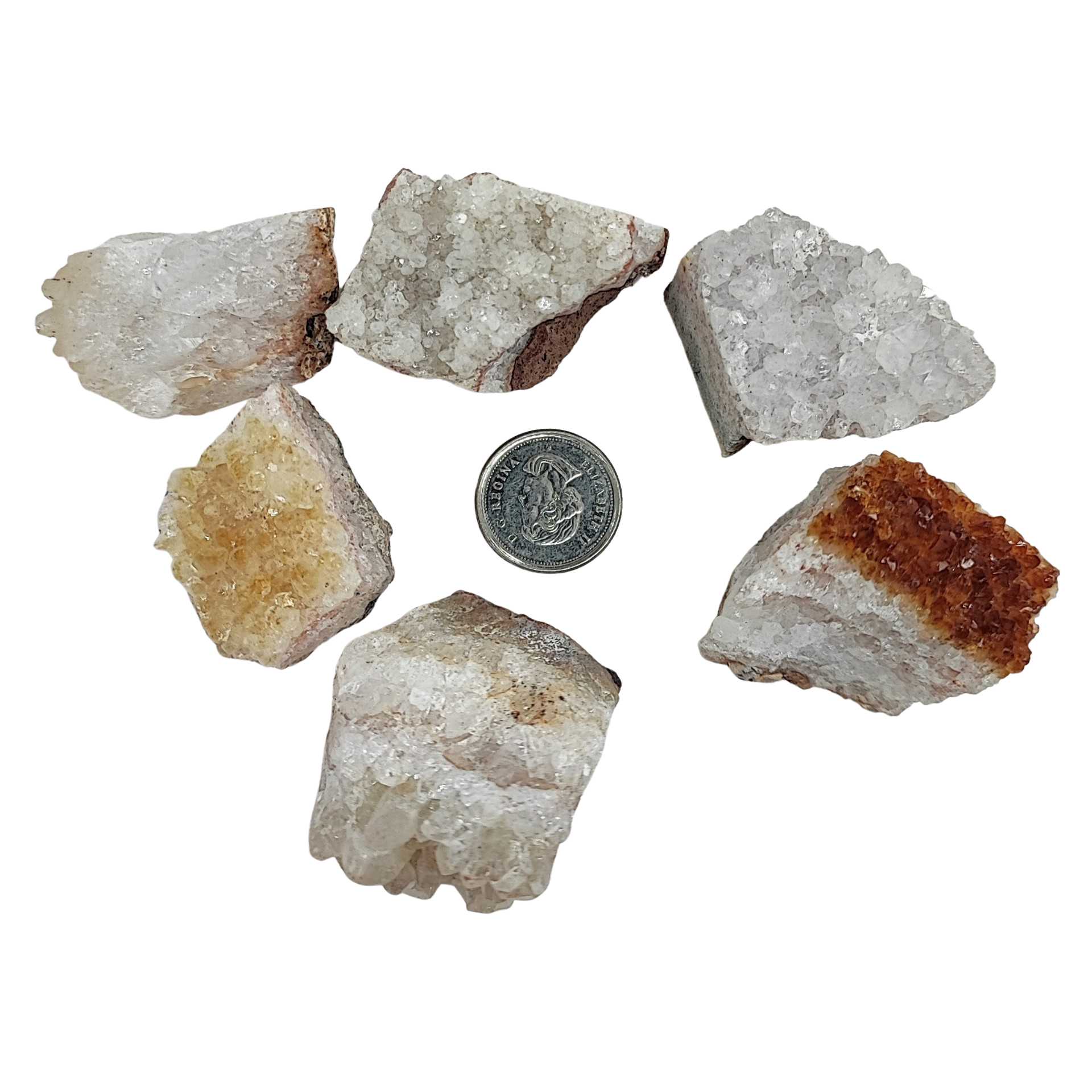 Cluster -Druzy -Citrine -20g to 35g -Cluster -Aromes Evasions