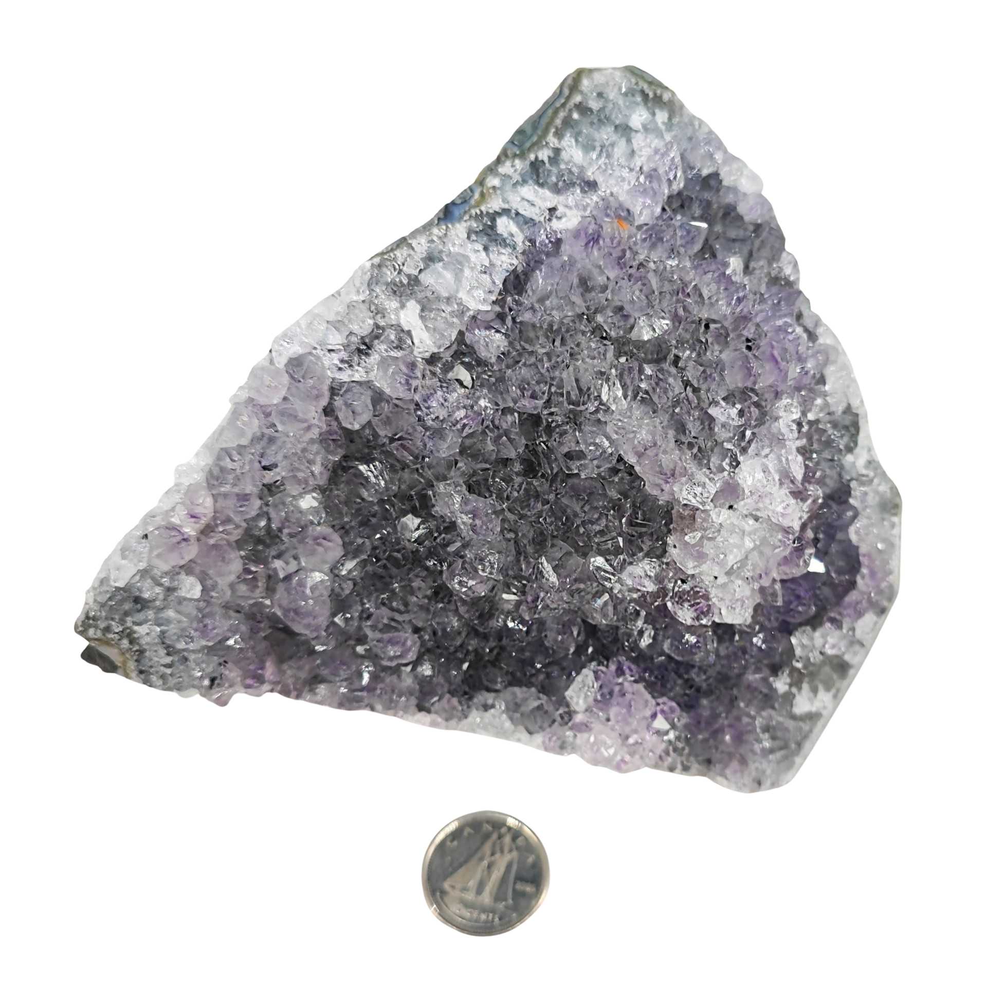 Cluster -Druzy with Cut Base -Amethyst -441g -Cluster -Aromes Evasions