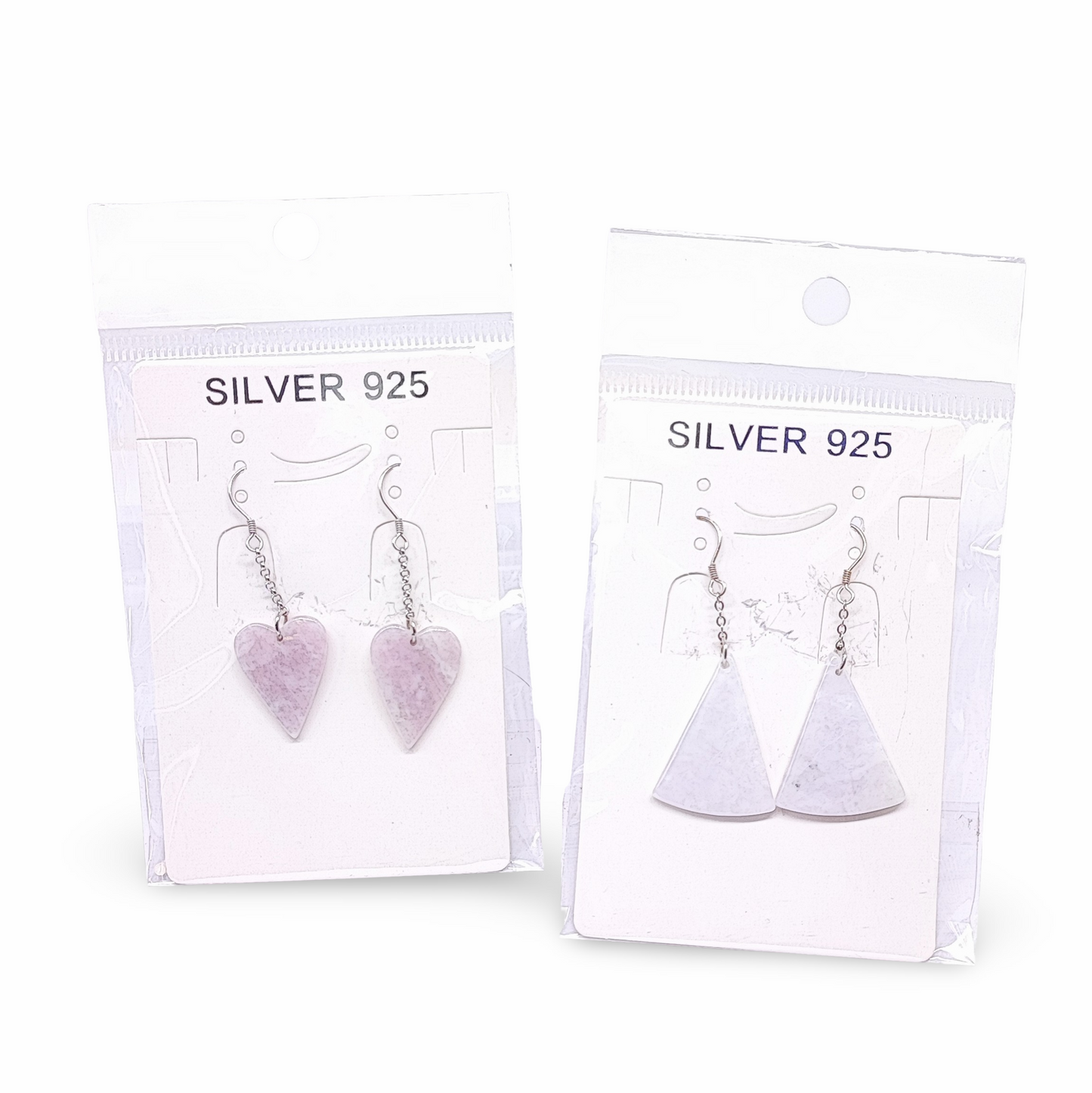 Boucles d'oreilles -925 Sterling -Jade naturel -Couleur mixte