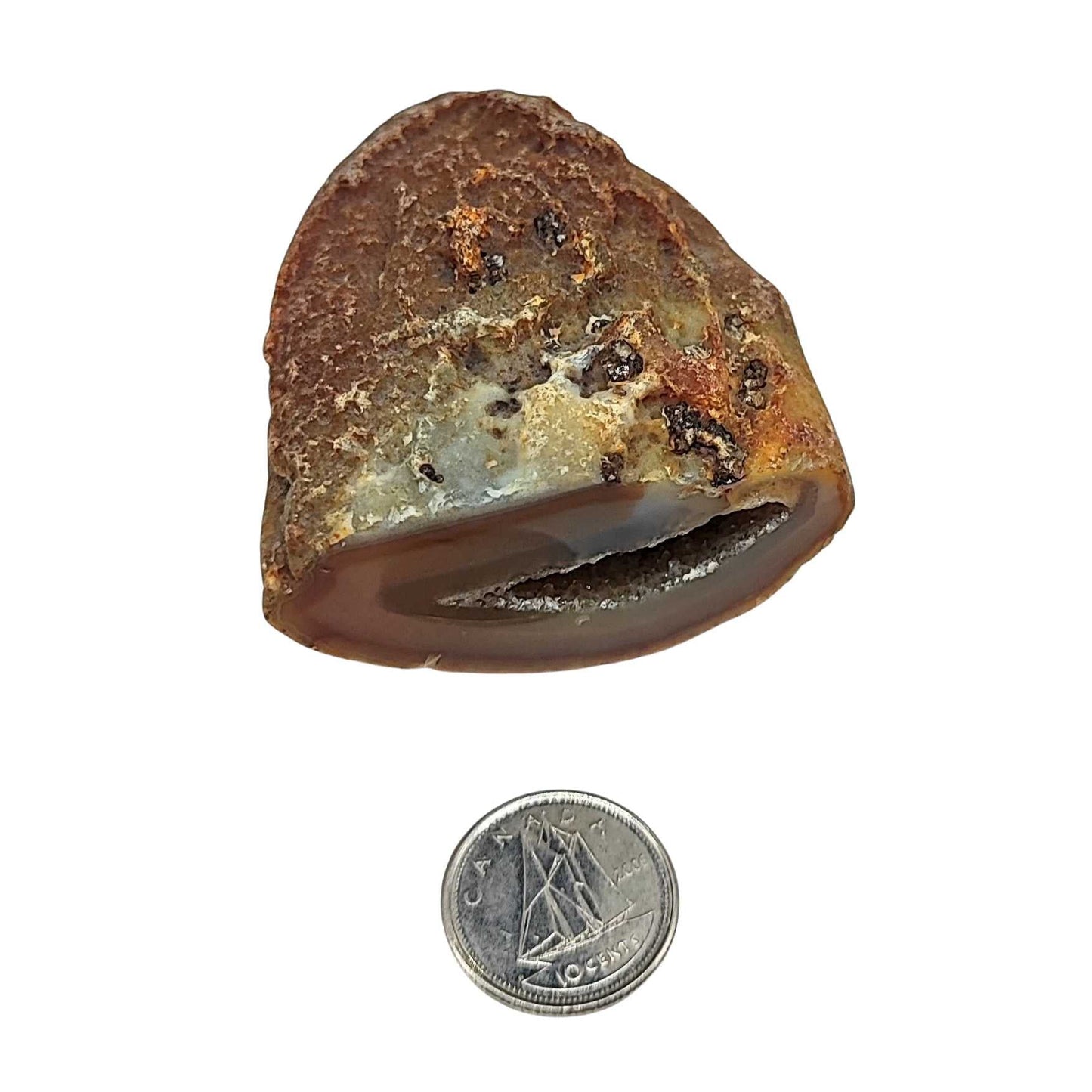 Geode -Agate -Brazilian-75g -Geode -Aromes Evasions