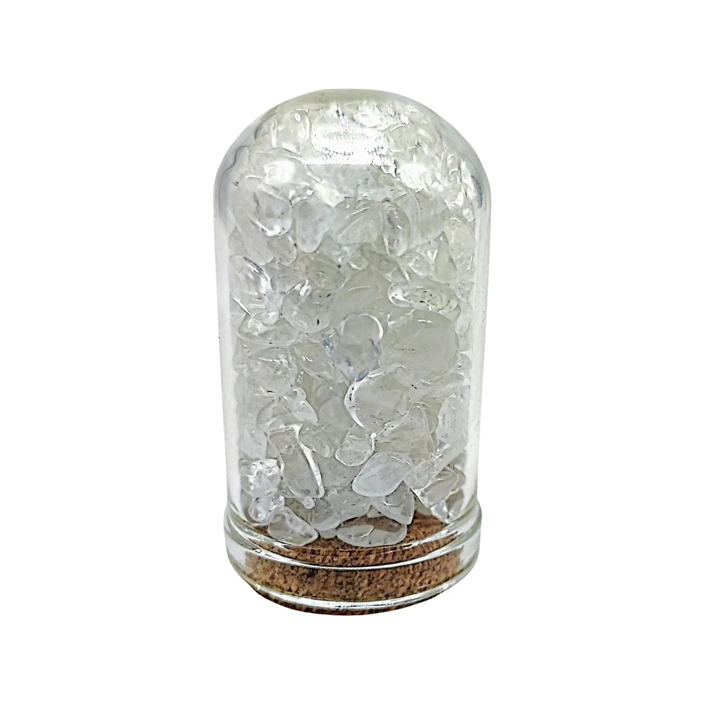 Home Decor -Small Decorative Bell -Clear Crystal Quartz -15ml -Gemstone Bell -Aromes Evasions