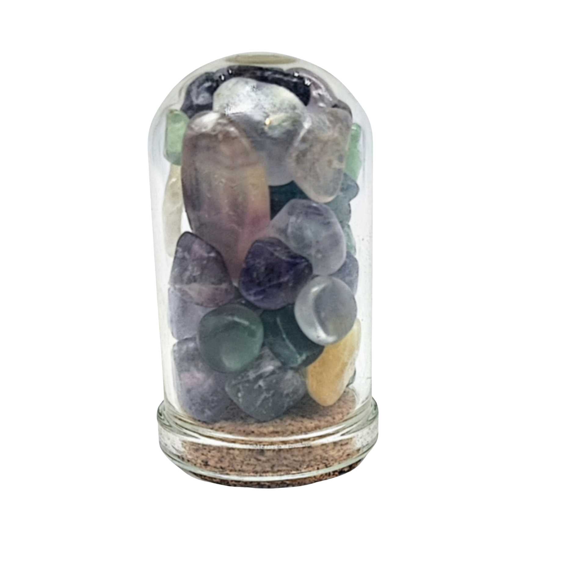 Home Decor -Small Decorative Bell -Fluorite -15ml -Gemstone Bell -Aromes Evasions