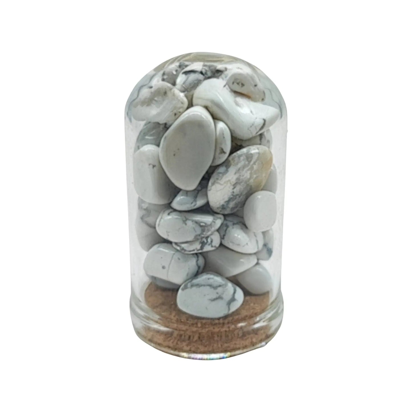 Home Decor -Small Decorative Bell -Howlite -15ml -Gemstone Bell -Aromes Evasions