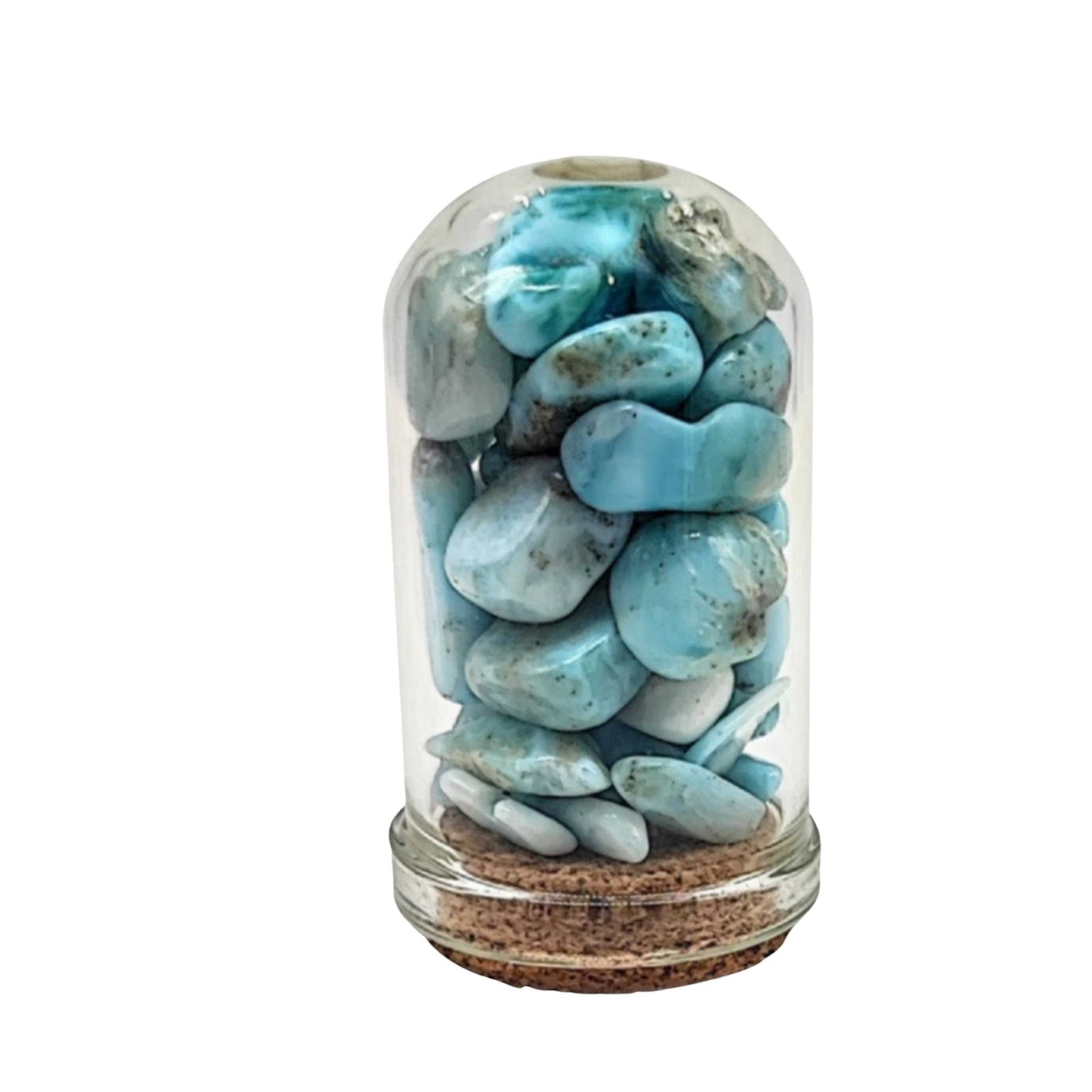 Home Decor -Small Decorative Bell -Larimar -15ml -Gemstone Bell -Aromes Evasions