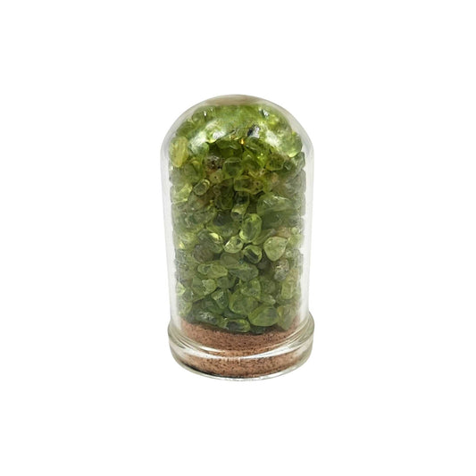 Home Decor -Small Decorative Bell -Peridot -15ml -Crystal Specimen -Aromes Evasions