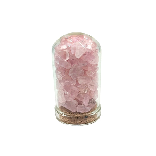 Home Decor -Small Decorative Bell -Rose Quartz -15ml -Gemstone Bell -Aromes Evasions