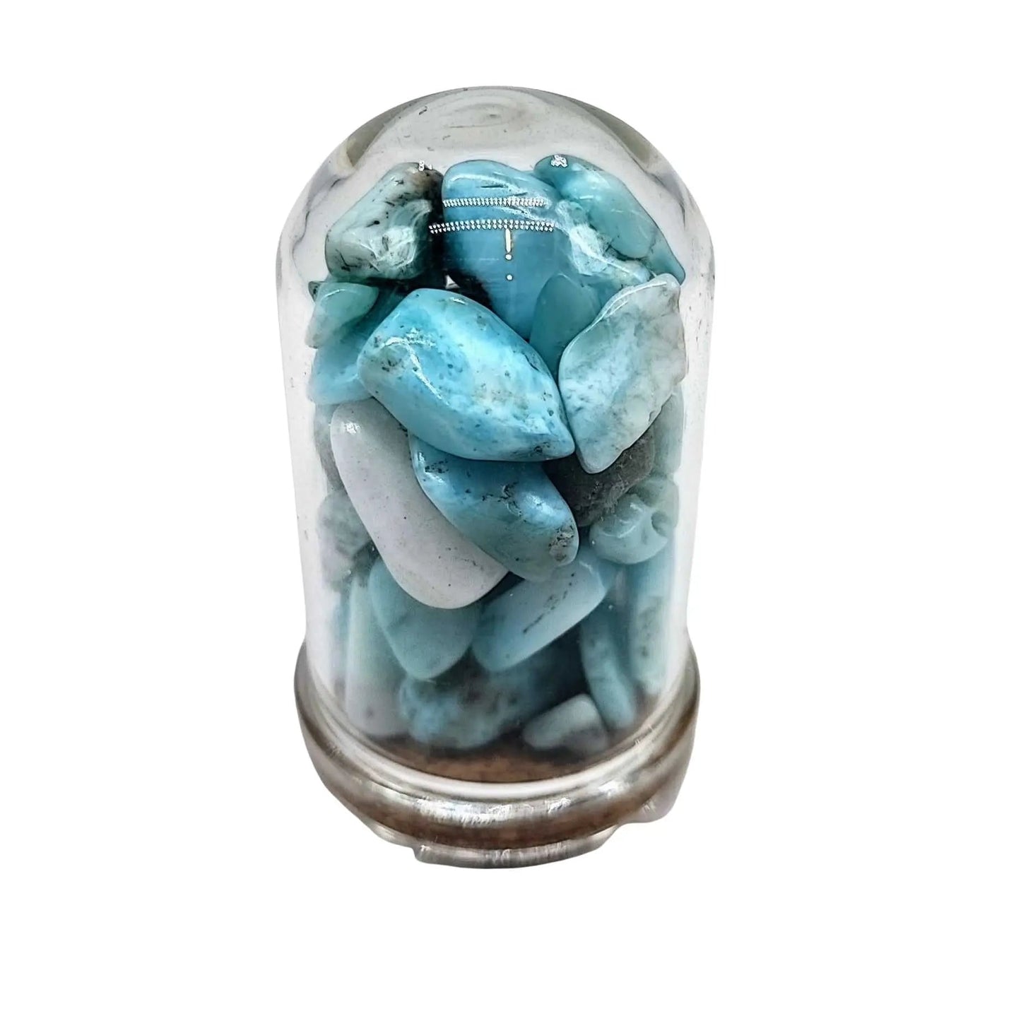 Home Decor -Small Decorative Bell -Turquoise -15ml -Crystal Specimen -Aromes Evasions