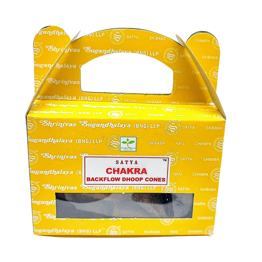 Incense -Satya -Backflow Cones -7 Chakras -24 Cones
