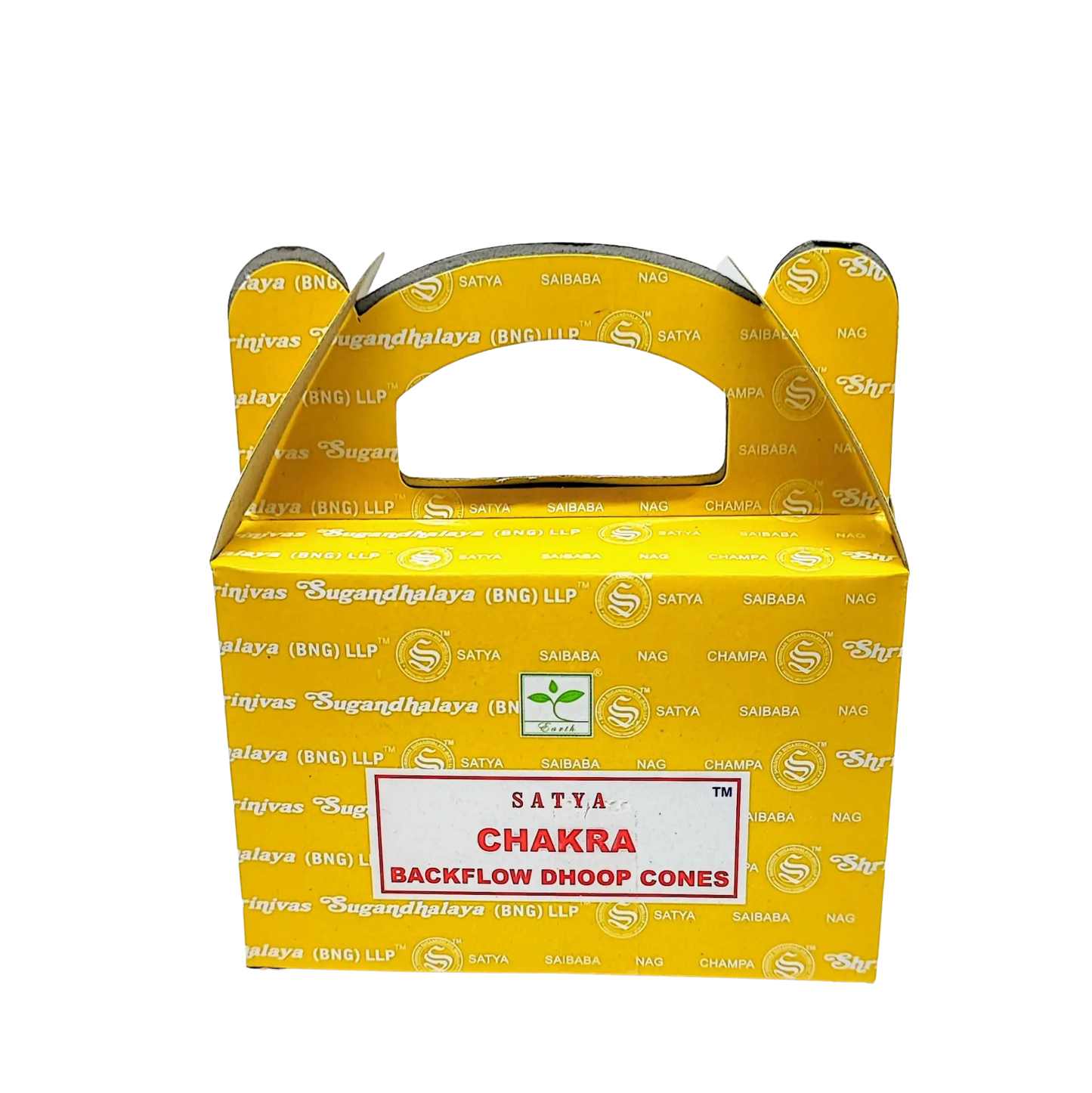 Incense -Satya -Backflow Cones -7 Chakras -24 Cones