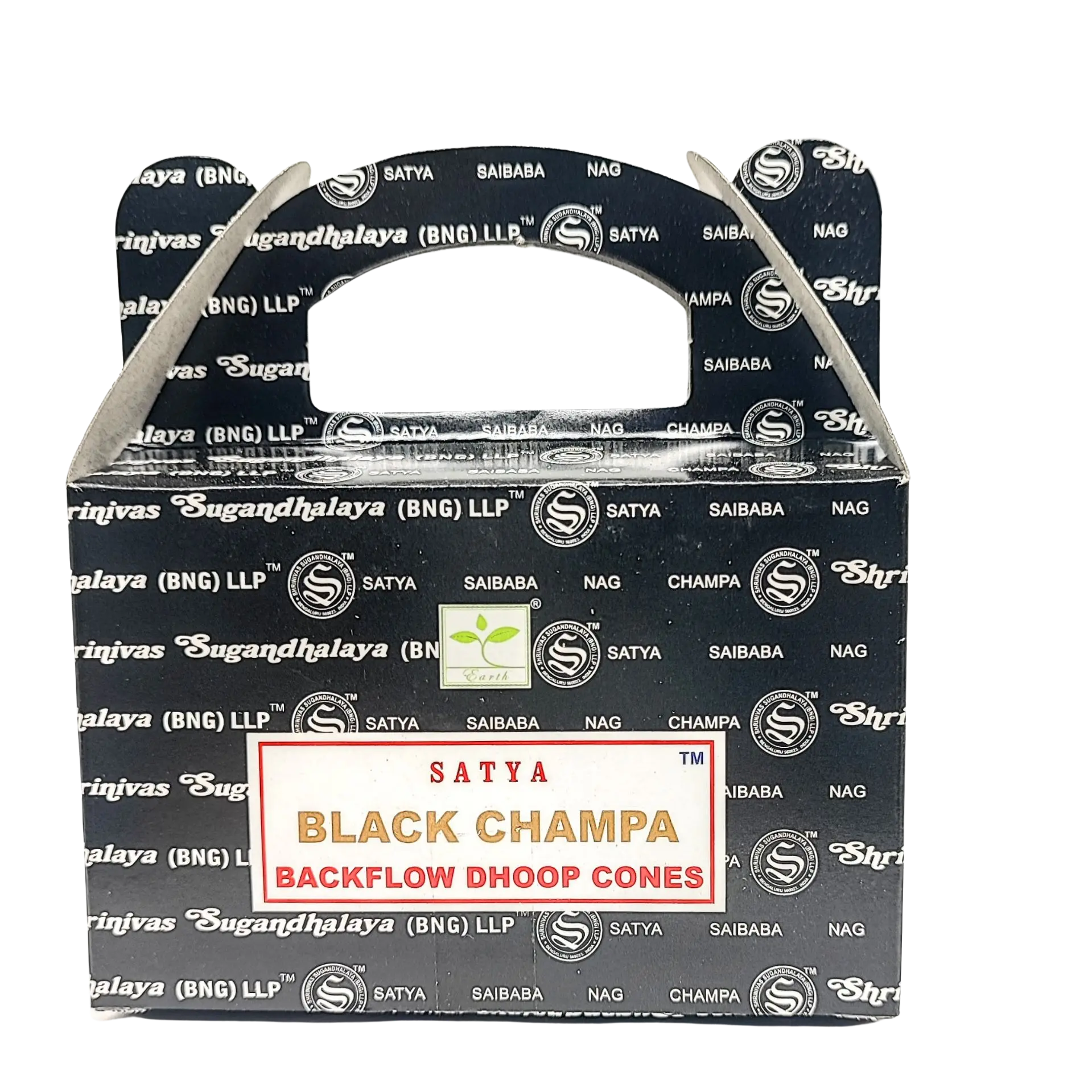 Incense -Backflow Cones -Satya -Black Champa -24 Cones -Backflow -Aromes Evasions