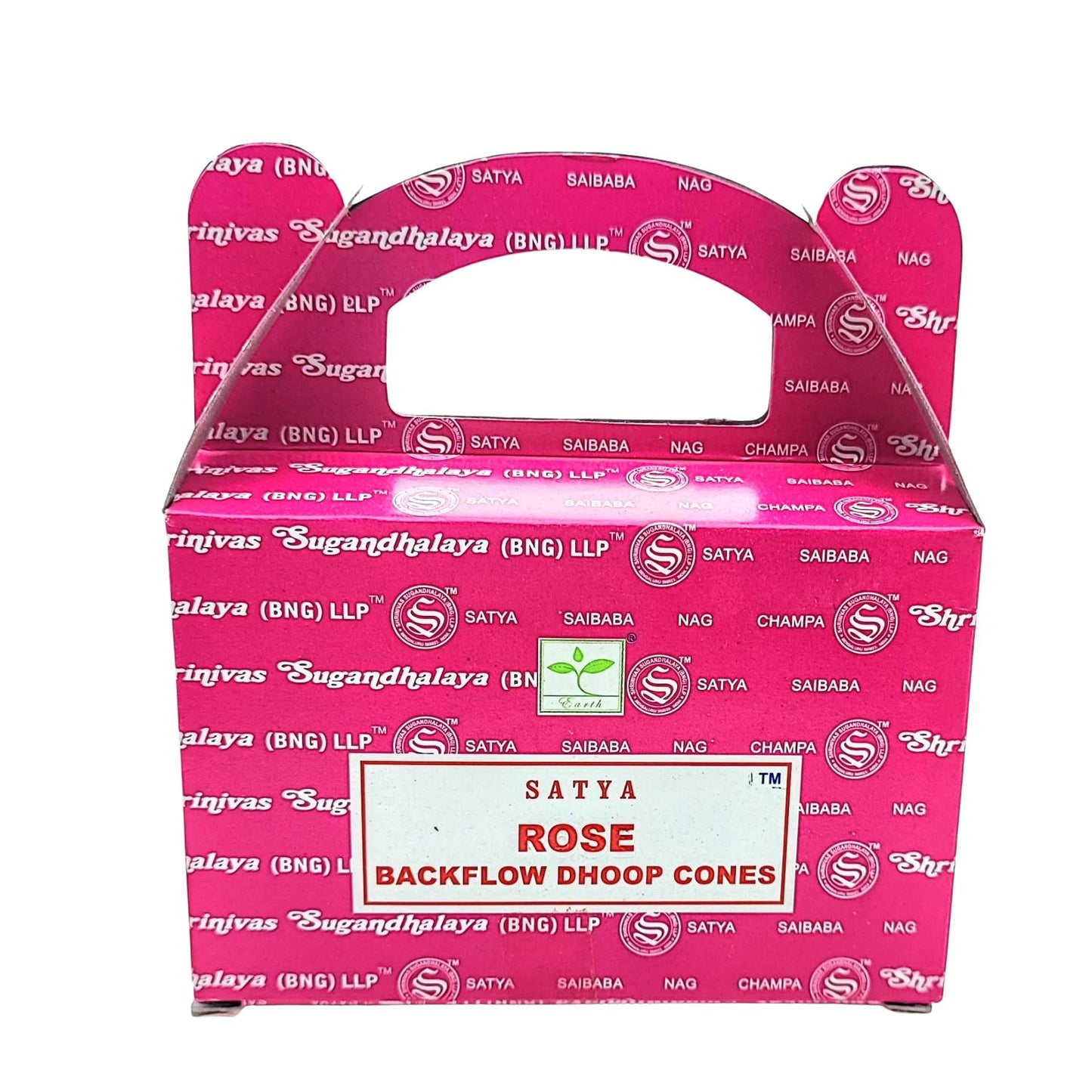 Incense -Backflow Cones -Satya -Rose-24 Cones -Backflow -Aromes Evasions