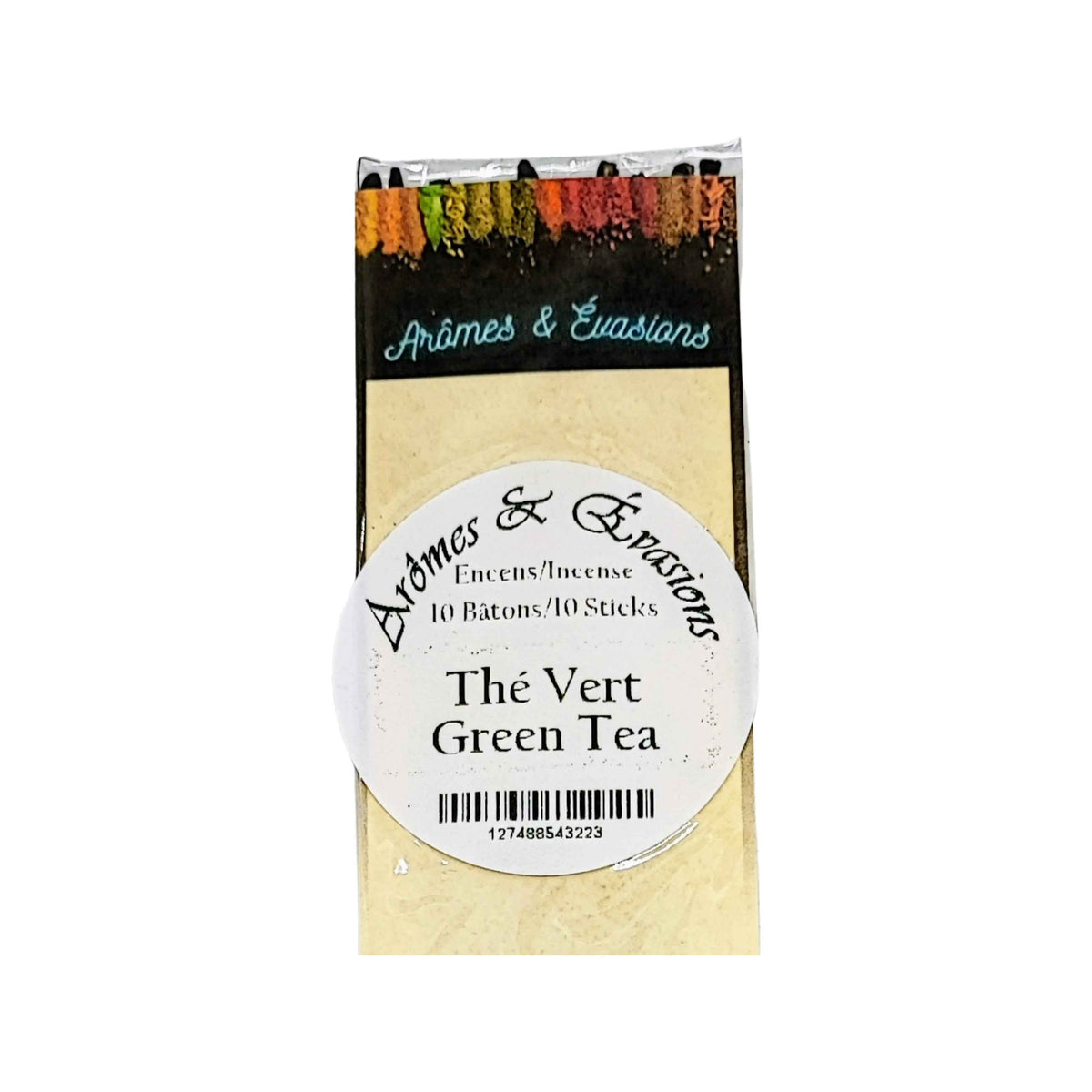 Incense Sticks - Green Tea - Pack of 10 - Cayve's Mystic Nature Wholesale