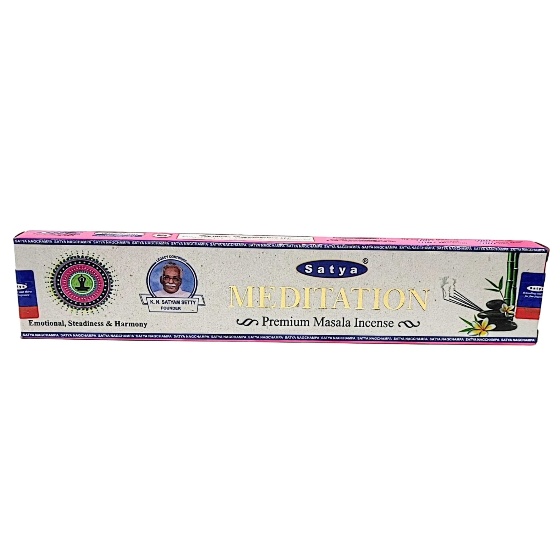 Incense Box -Satya -Meditation -Premium Masala -Incense Sticks -Aromes Evasions