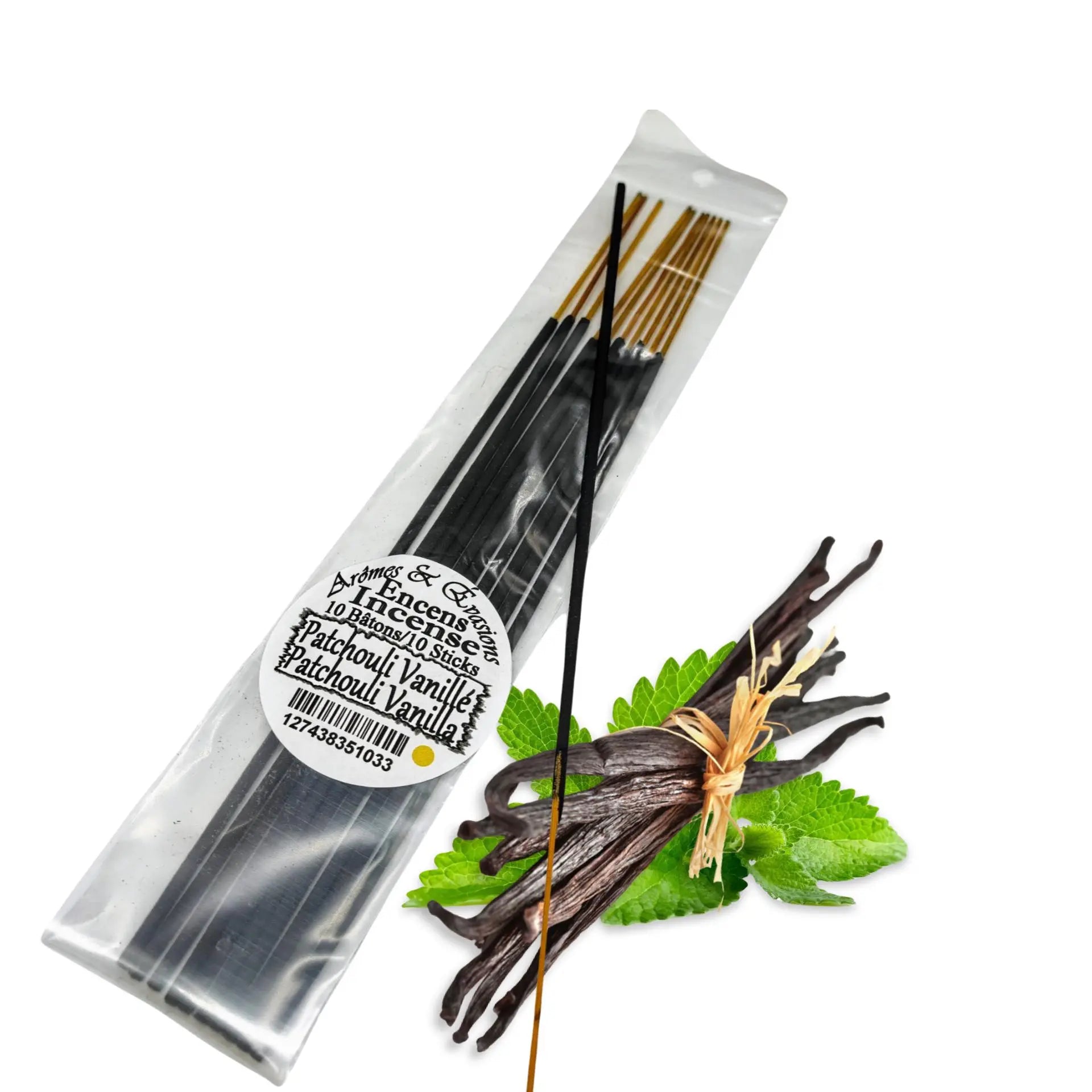 Incense Sticks - Patchouli Vanilla - Pack of 10