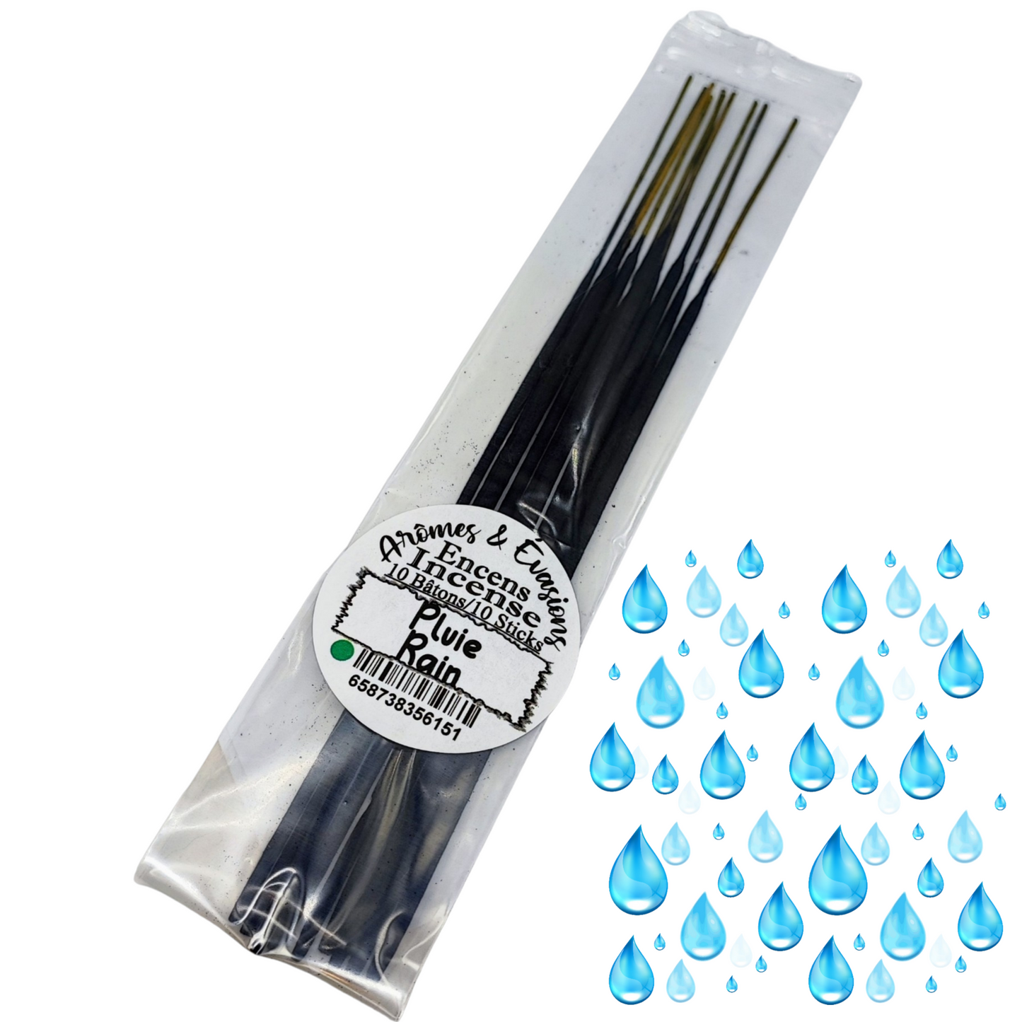 Incense Sticks - Rain - Pack of 10