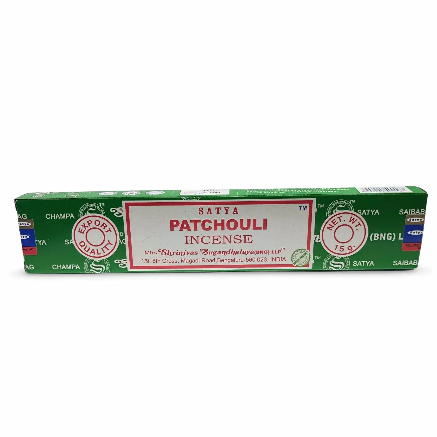 Incense Sticks -Satya -Patchouli -Box of 15g