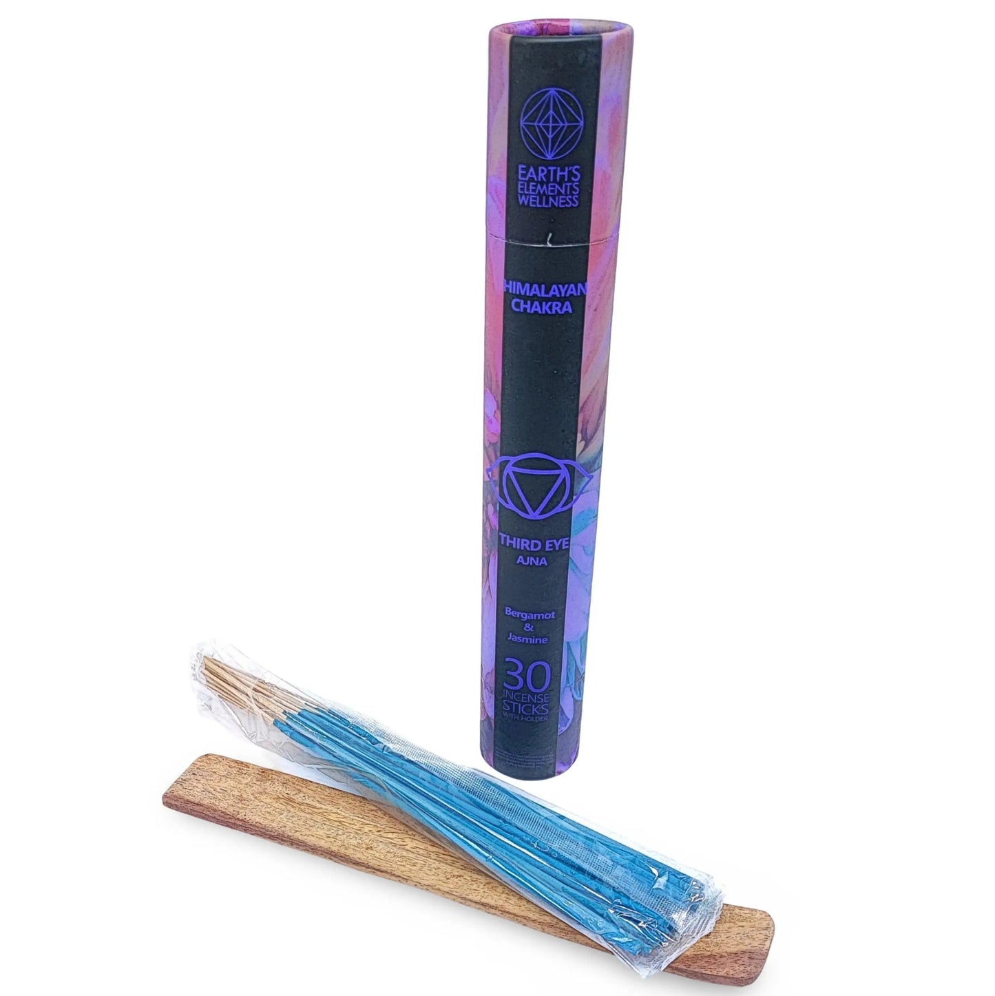 Incense Box Set - Himalayan Chakra Incense Sticks Third Eye Chakra - Bergamot & Jasmine