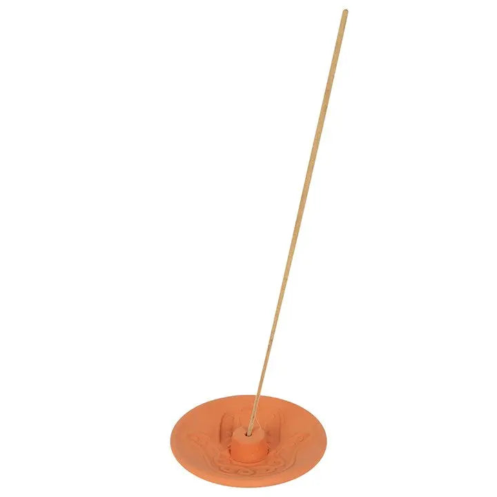 Incense Burner -Stick Holder -Terracotta -Fatima Hand