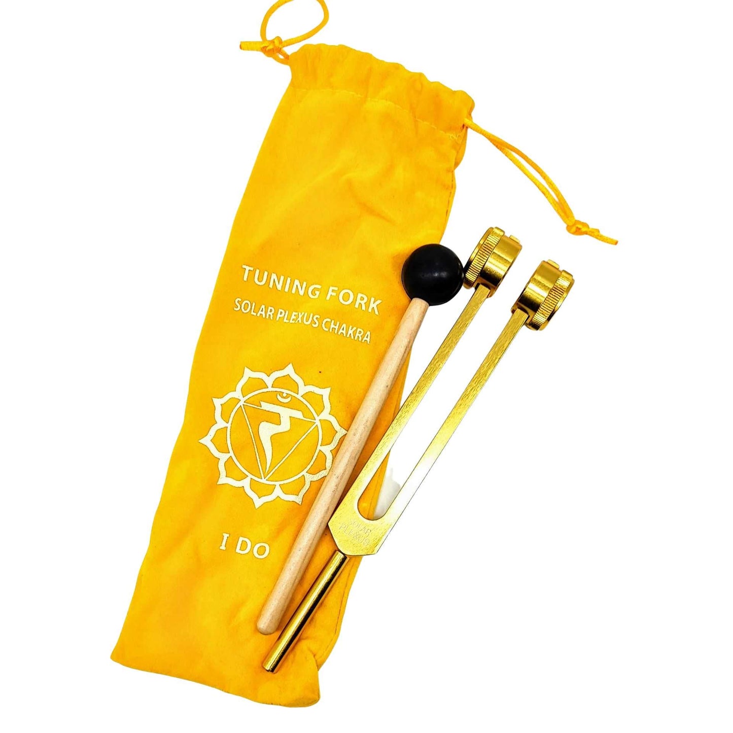 Meditation Accessories -Chakra Tuning Fork -Colored Velvet Bag -Meditation Accessories -Aromes Evasions