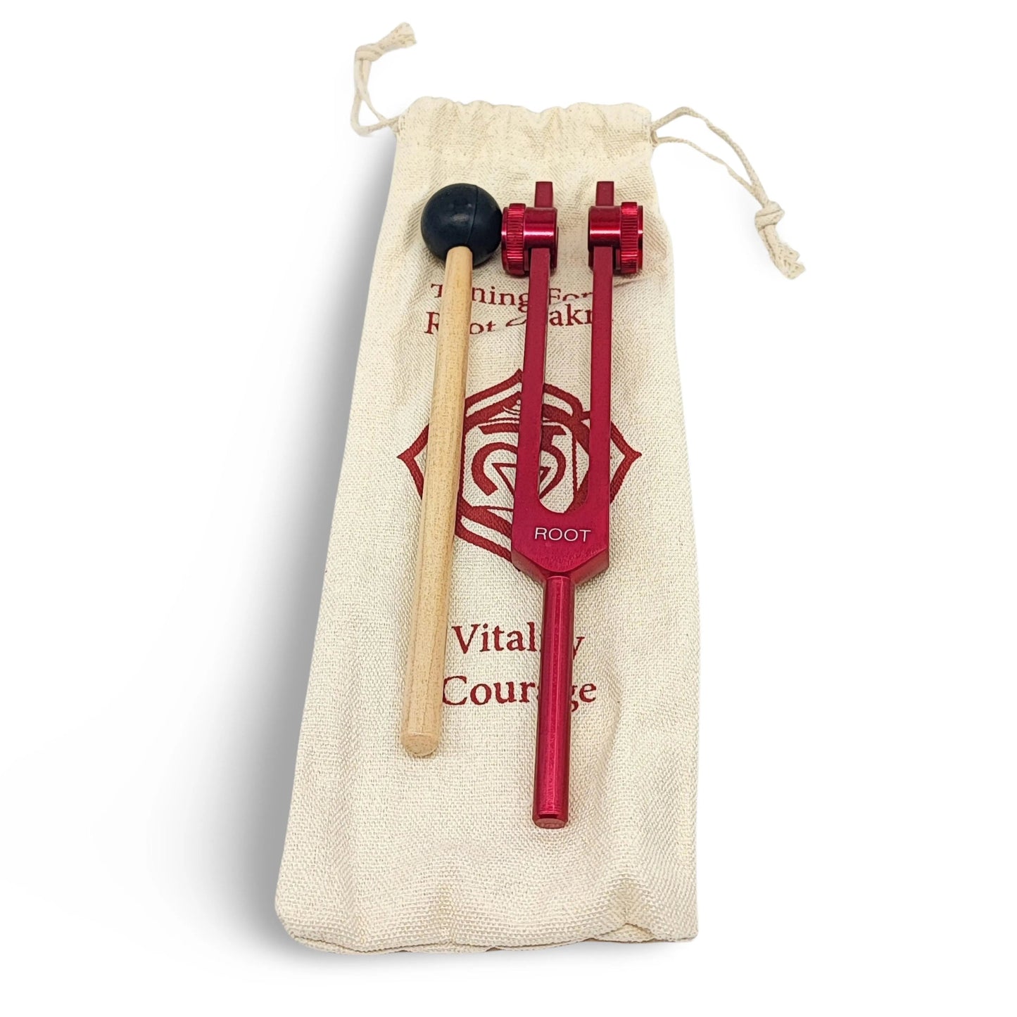 Meditation Accessories - Chakra Tuning Fork - Canva Bag 1st ROOT