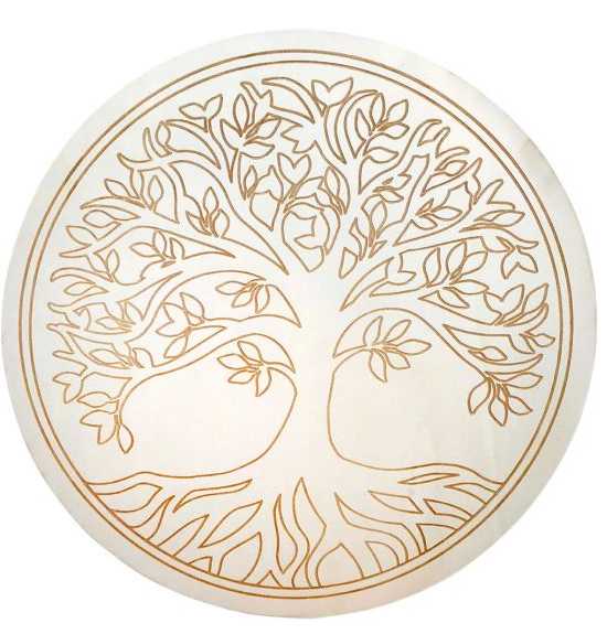 Metaphysical Tools -Wood Crystal Grid -Tree of Life -Wood Crystal Grid -Aromes Evasions