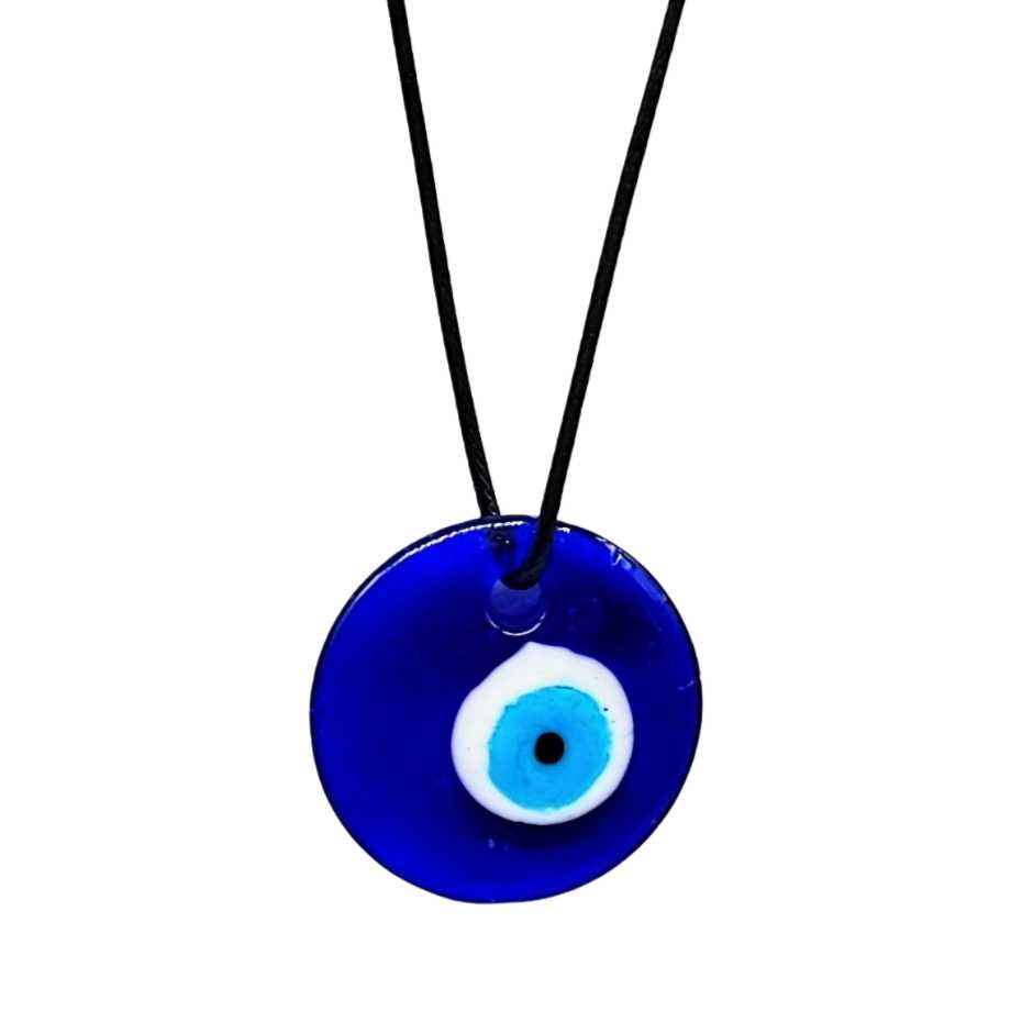 Necklace -Evil Eye Protection -Round - Cayve's Mystic Nature Wholesale