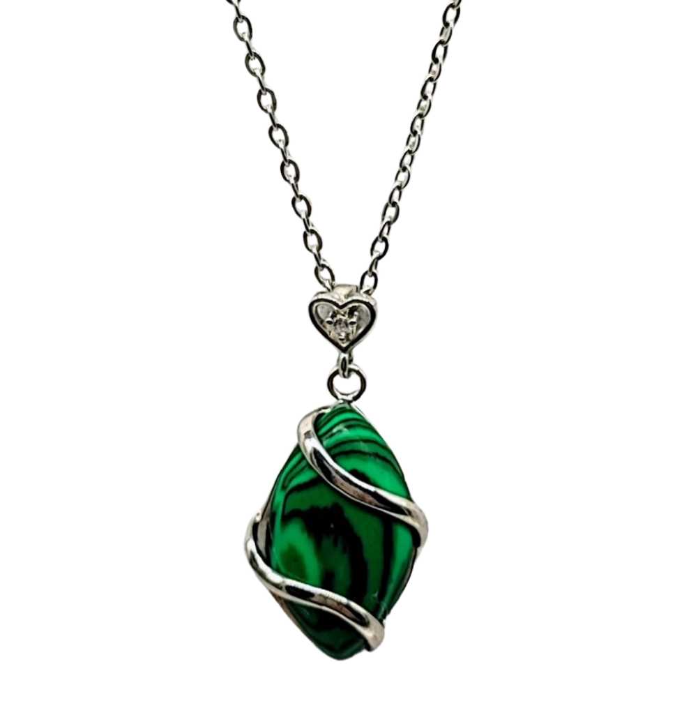 Necklace -Horse Eye -Malachite