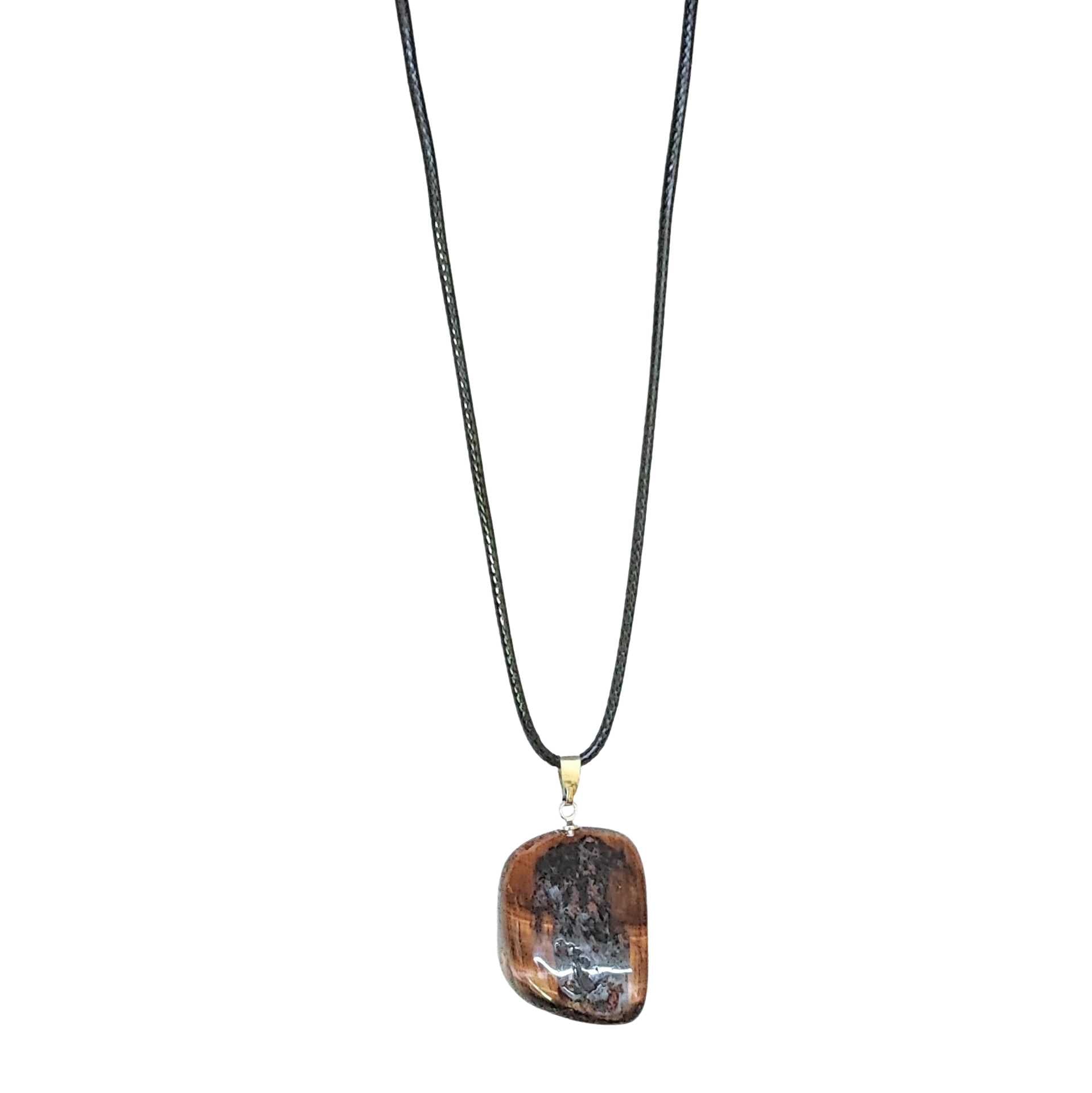 Necklace -Tiger Eye -Tiger Eye -Aromes Evasions