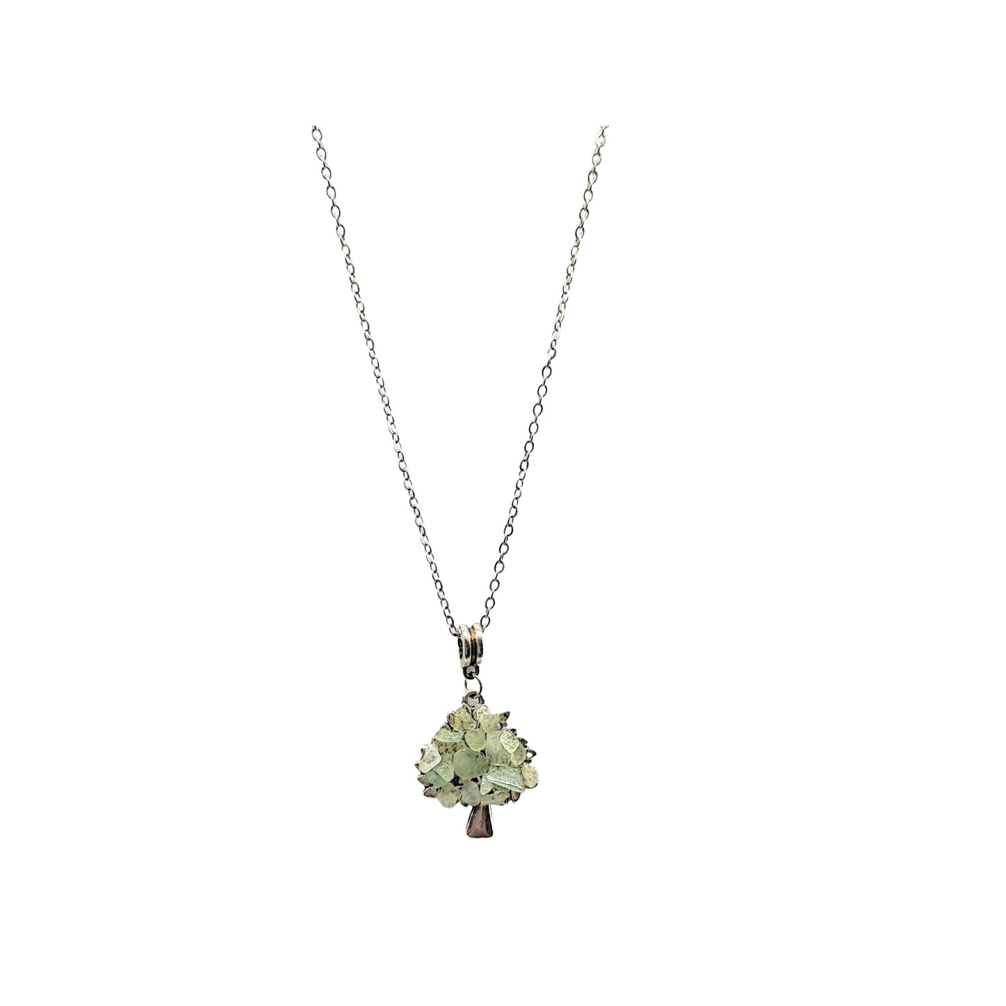 Necklace -Tree of Life Gemstone Pendants -Green Aventurine -Tree of Life -Aromes Evasions