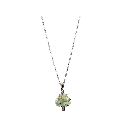 Necklace -Tree of Life Gemstone Pendants -Green Aventurine -Tree of Life -Aromes Evasions