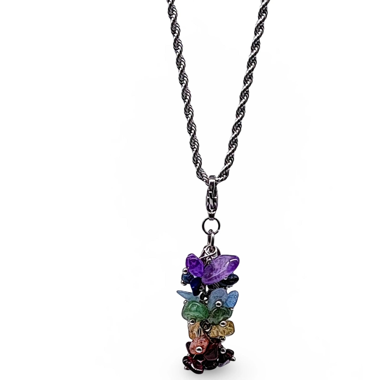 Necklace -7 Chakras Fusion Grappe
