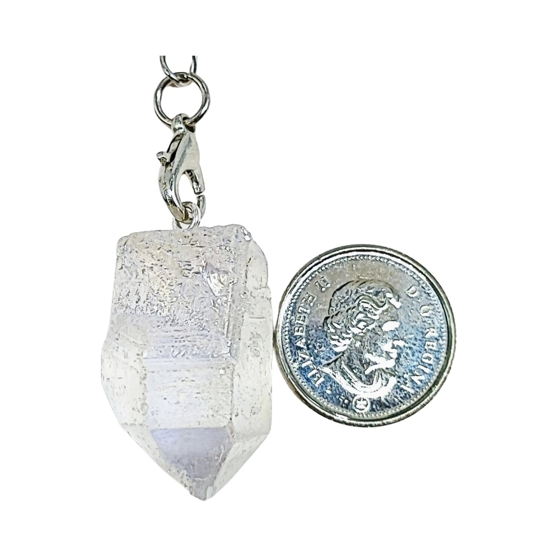 Pendulum -Clear Quartz Aura -Point