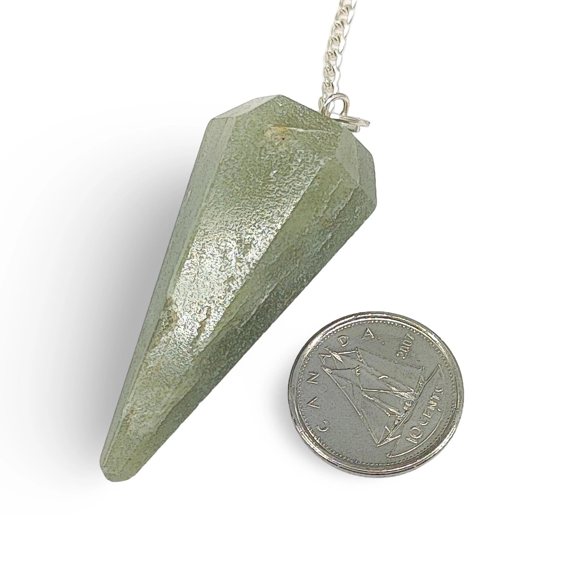 Pendulum Faceted -Green Aventurine