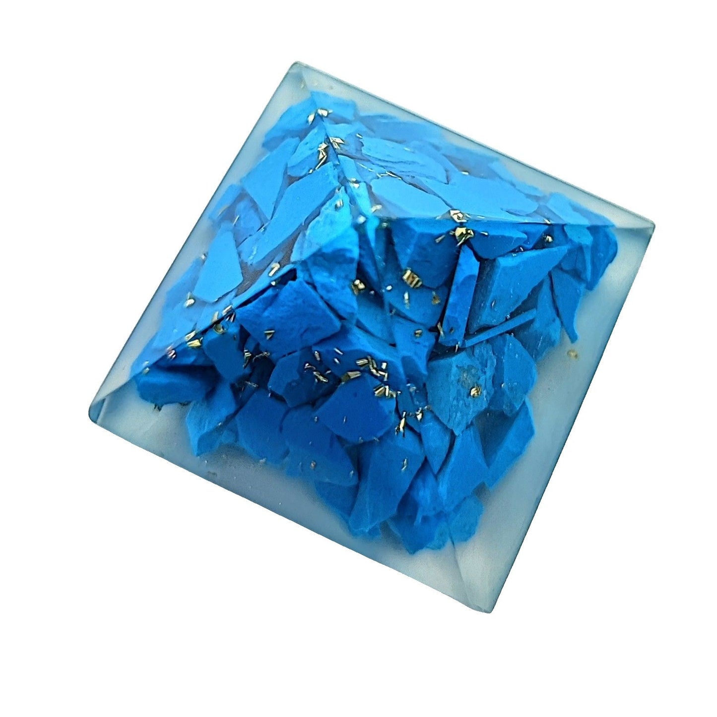 Pyramid -Turquoise- Orgone -1.25" -Pyramid -Aromes Evasions
