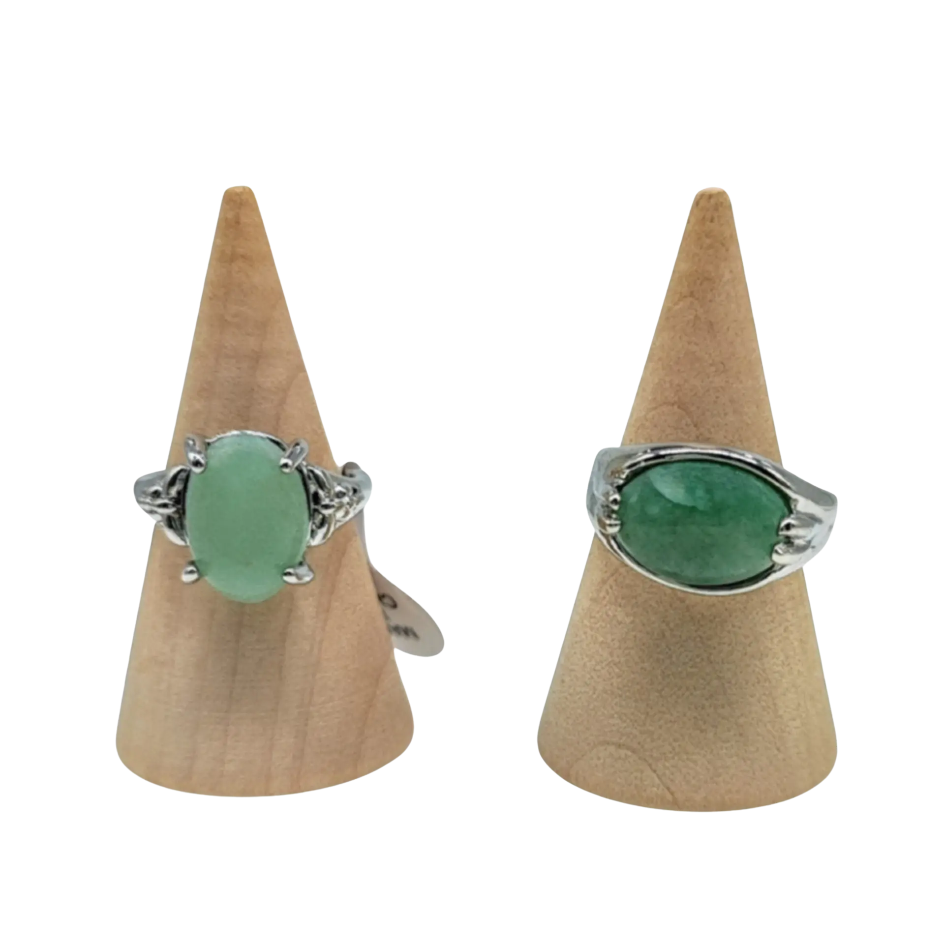 Ring -Green Aventurine -Oval -Size 7-10