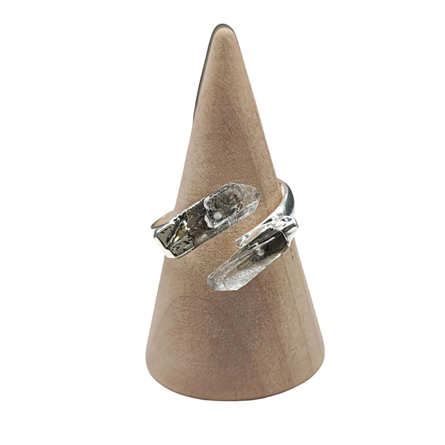Ring -Natural Stone -Adjustable Crystal Quartz