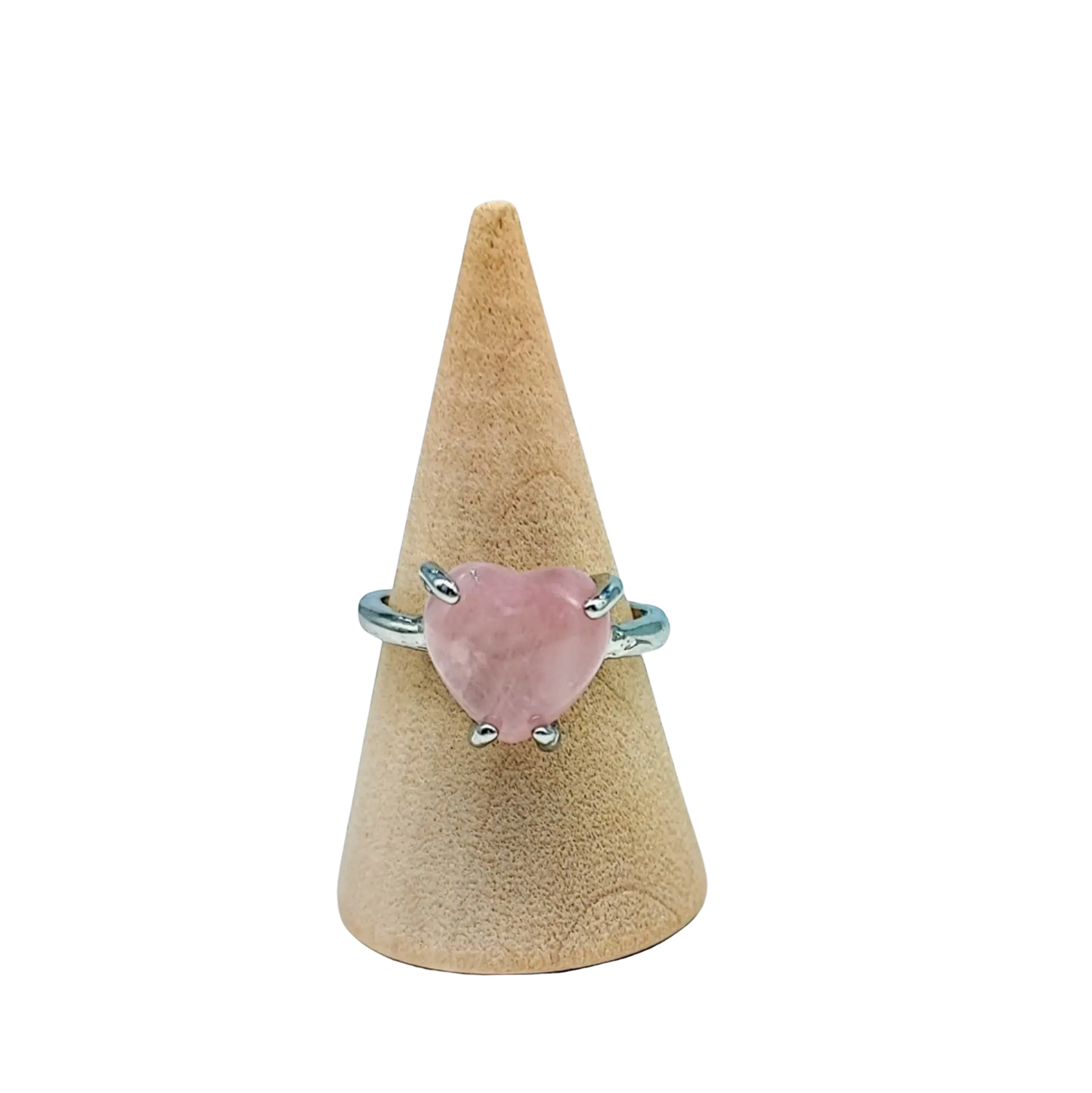 Ring -Rose Quartz -Round -Size 7-10