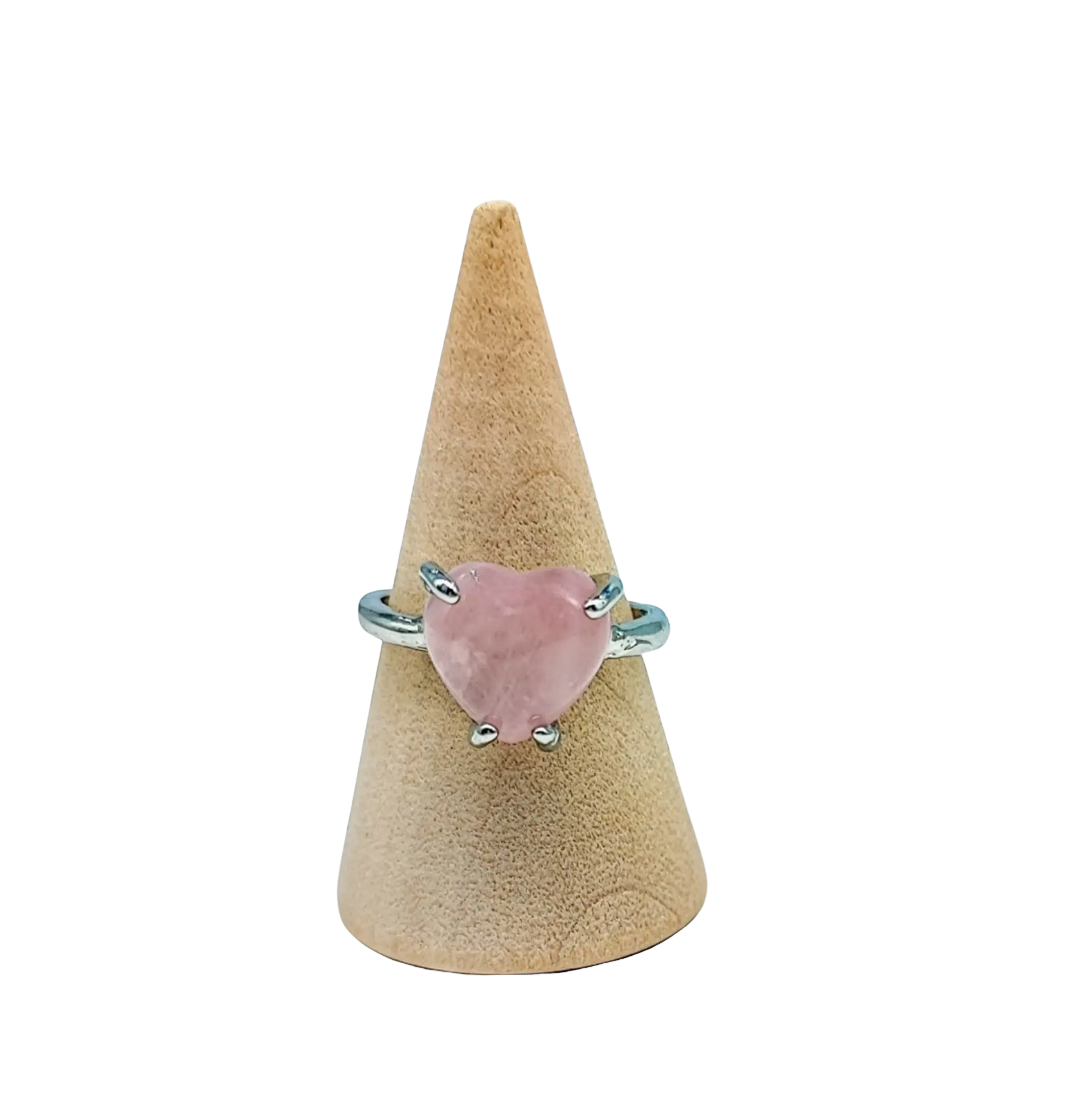 Ring -Rose Quartz -Round -Size 7-10