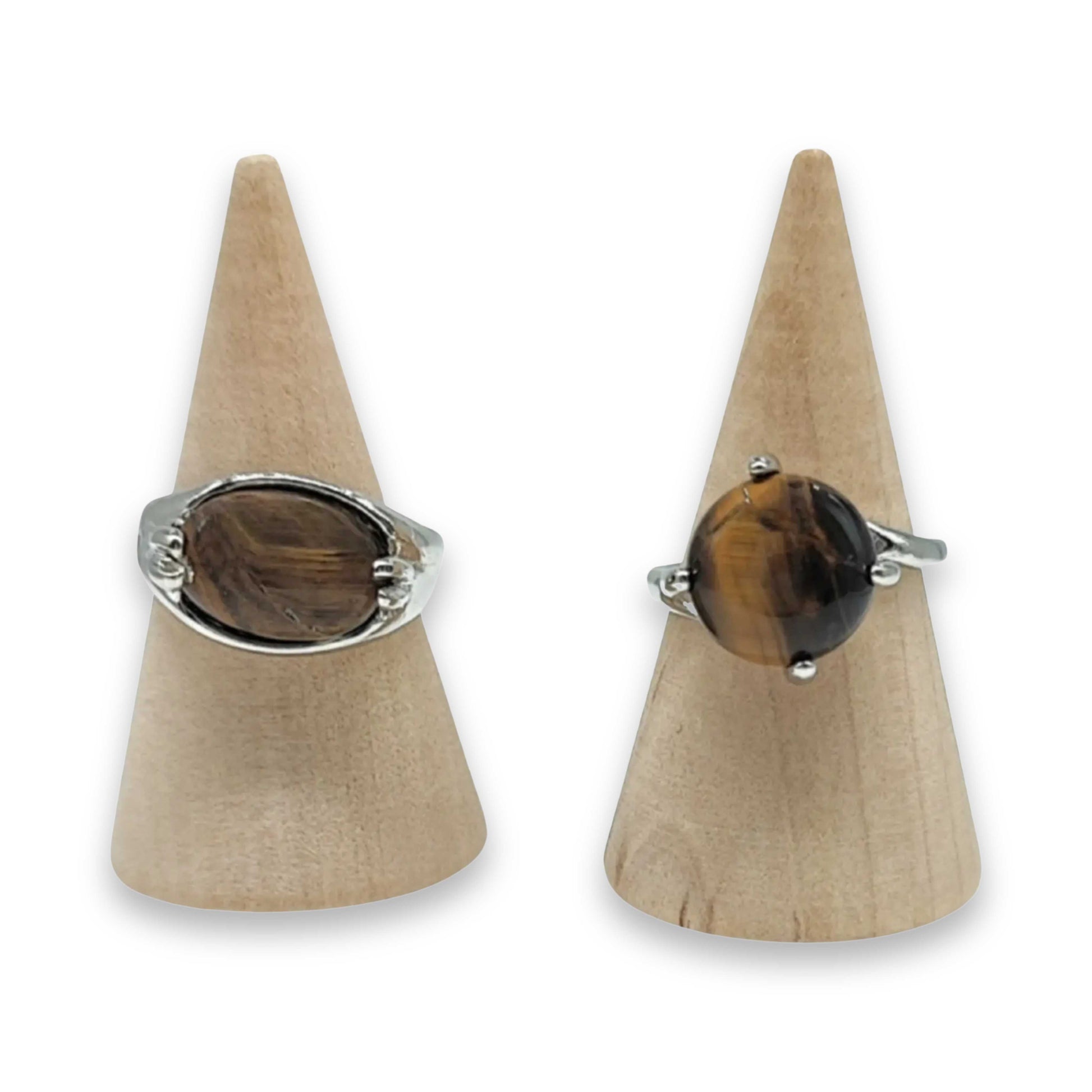 Ring -Tiger Eye -Round -Size 7-10