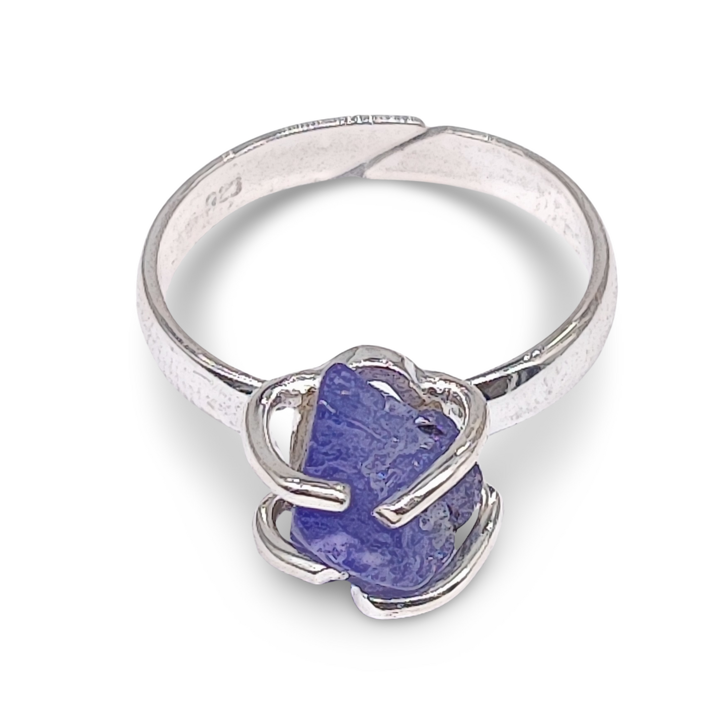 Ring -925 Sterling Silver -Adjustable -Tanzanite