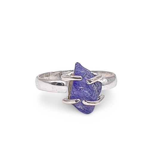 Ring -925 Sterling Silver -Adjustable -Tanzanite