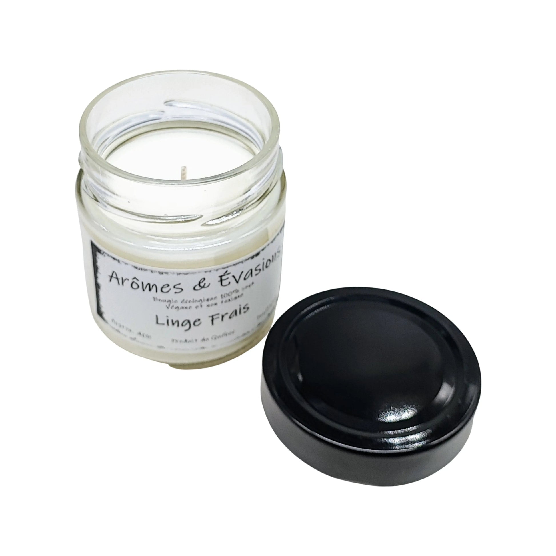 Soy Candle -Fresh Linen -7oz -7oz -Aromes Evasions