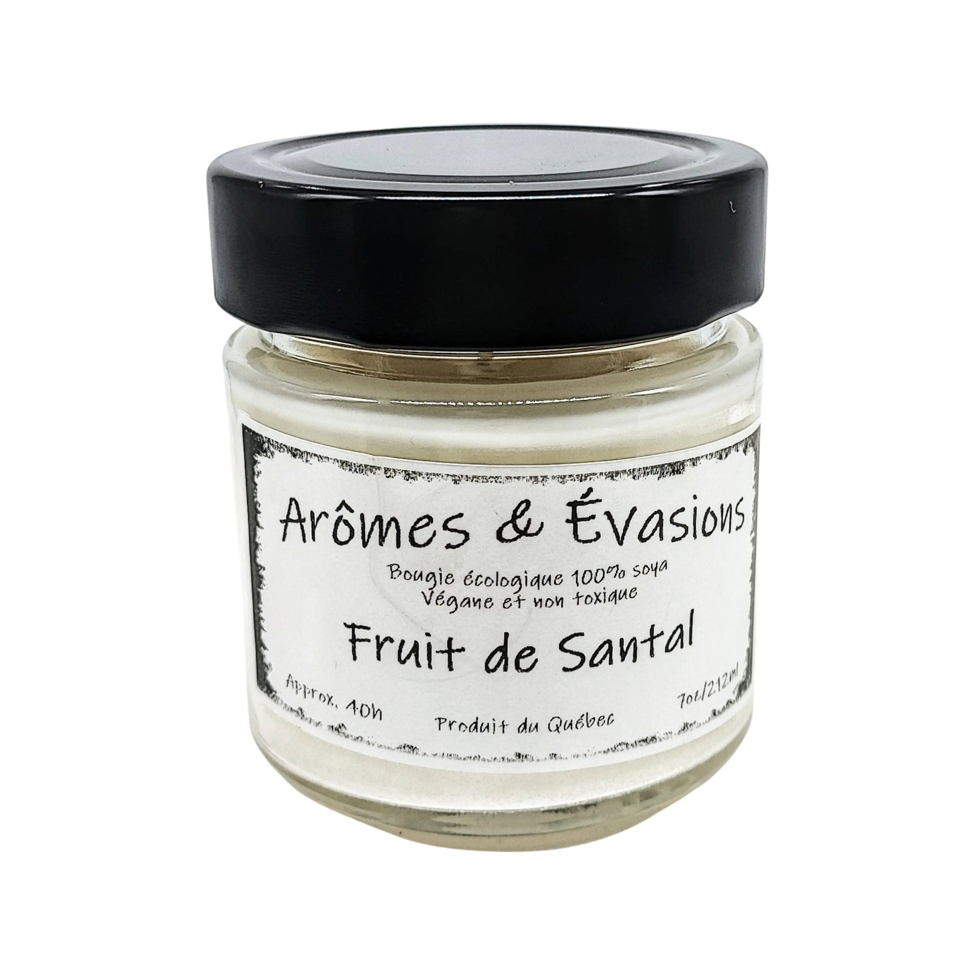 Soy Candle -Fruity Sandalwood -7oz -7oz -Aromes Evasions