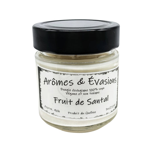 Soy Candle -Fruity Sandalwood -7oz -7oz -Aromes Evasions
